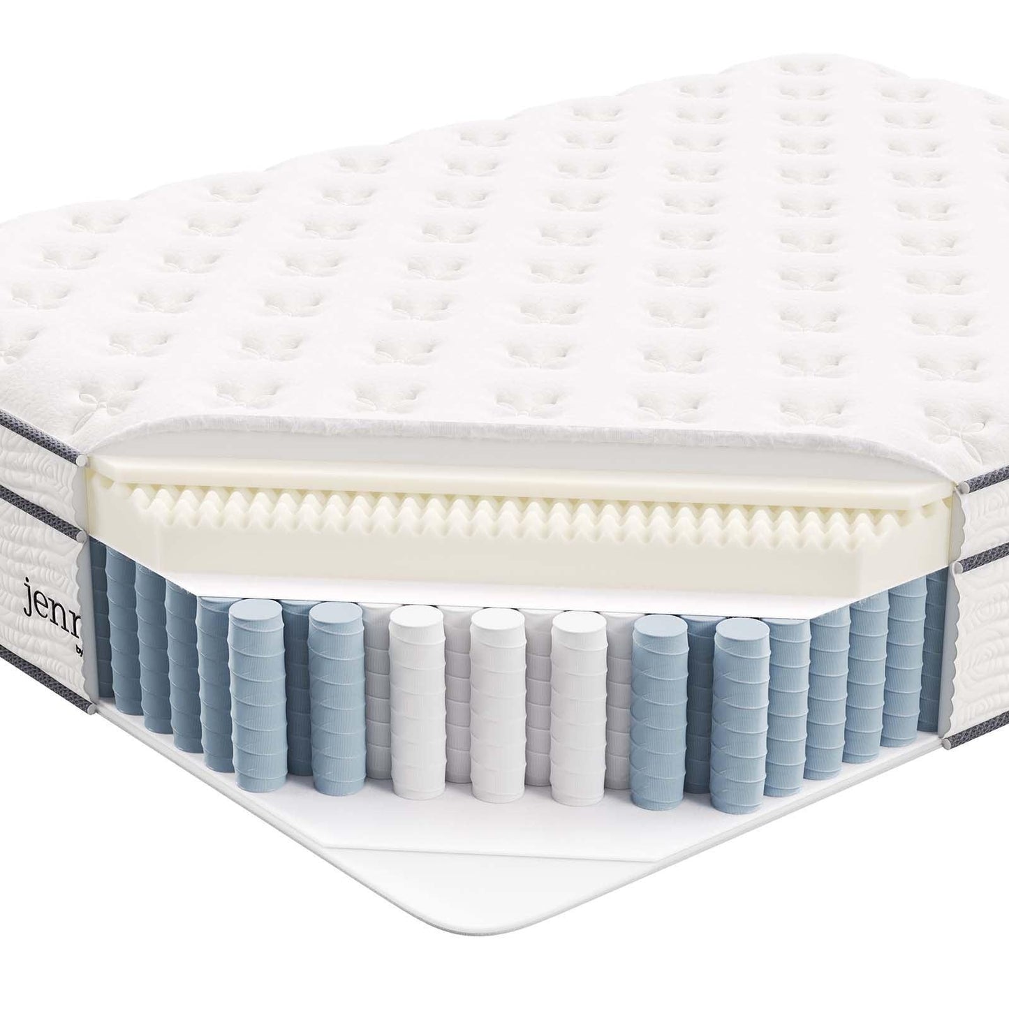 Modway Jenna 14" Innerspring and Foam Queen Mattress FredCo