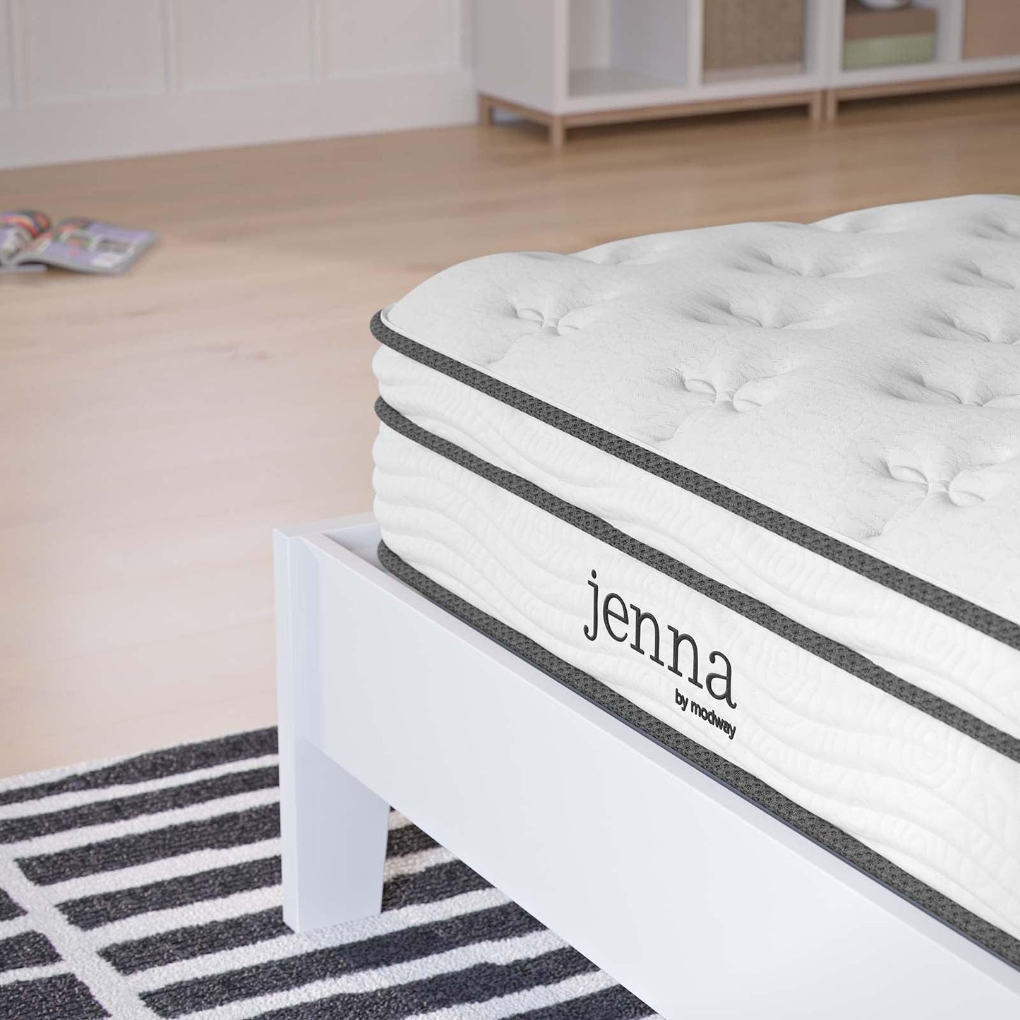 Modway Jenna 8" Innerspring and Foam Narrow Twin Mattress FredCo