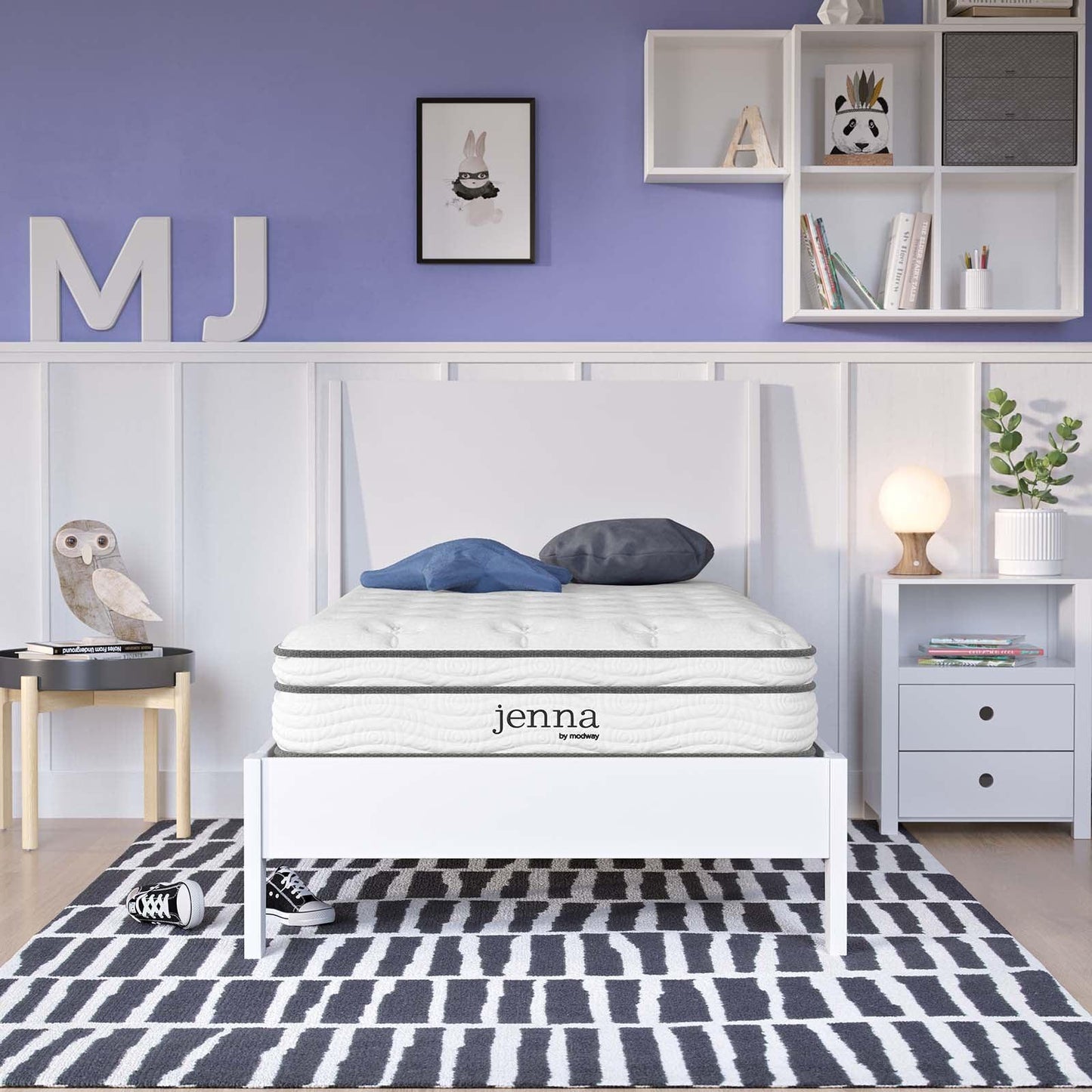 Modway Jenna 8" Innerspring and Foam Narrow Twin Mattress FredCo