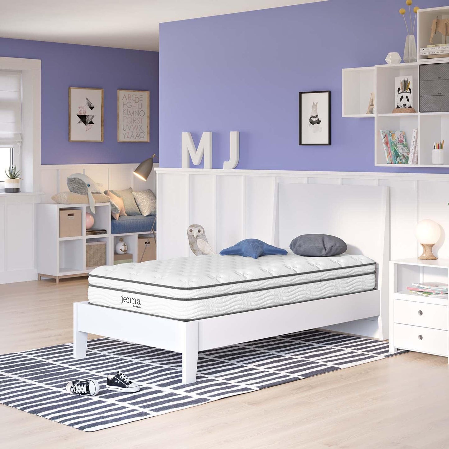 Modway Jenna 8" Innerspring and Foam Narrow Twin Mattress FredCo