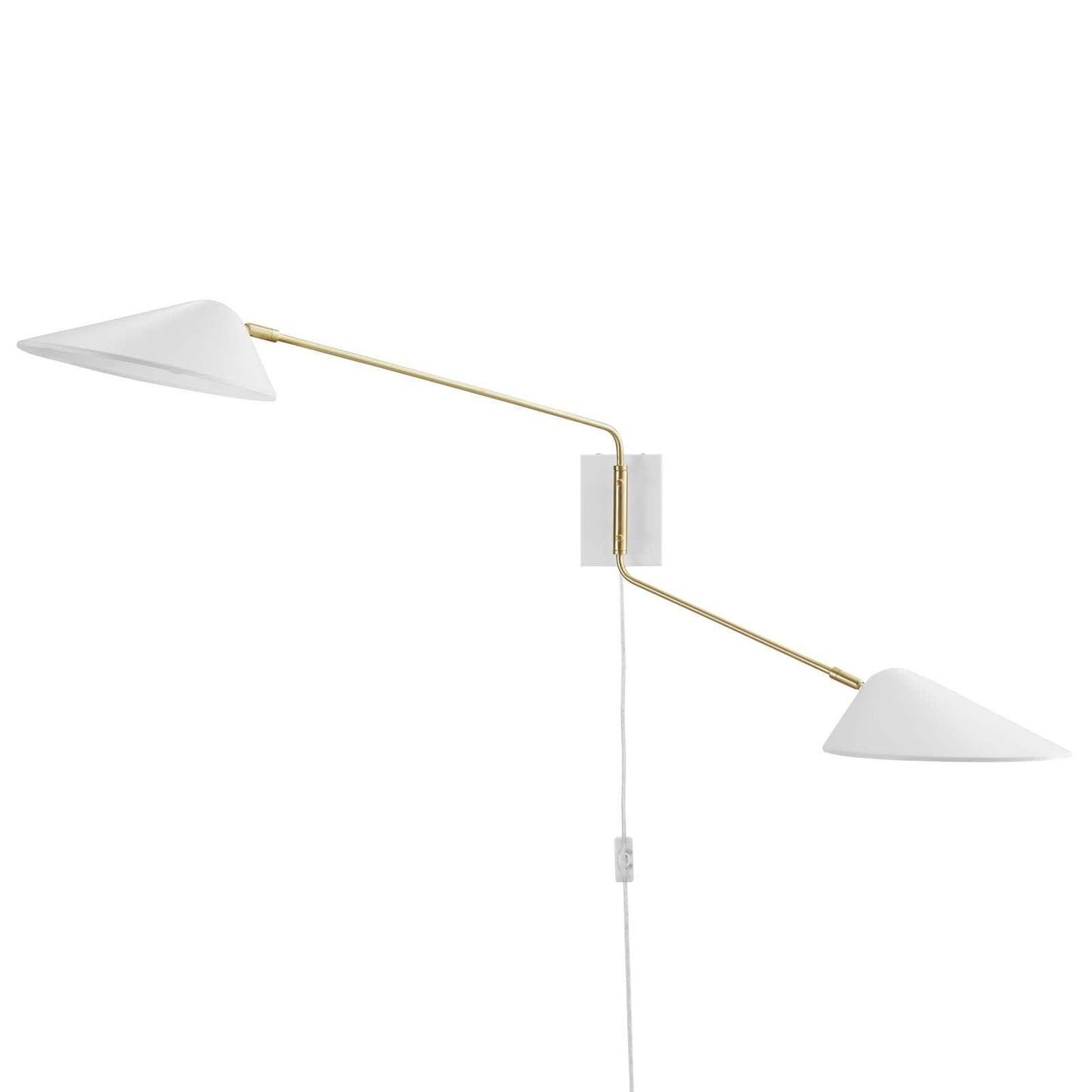 Modway Journey 2-Light Swing Arm Wall Sconce FredCo