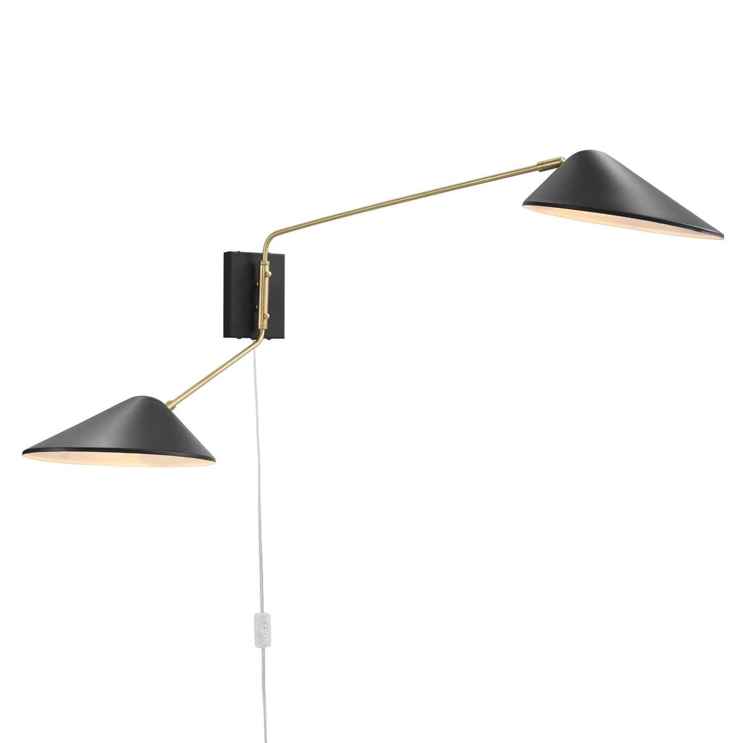 Modway Journey 2-Light Swing Arm Wall Sconce FredCo