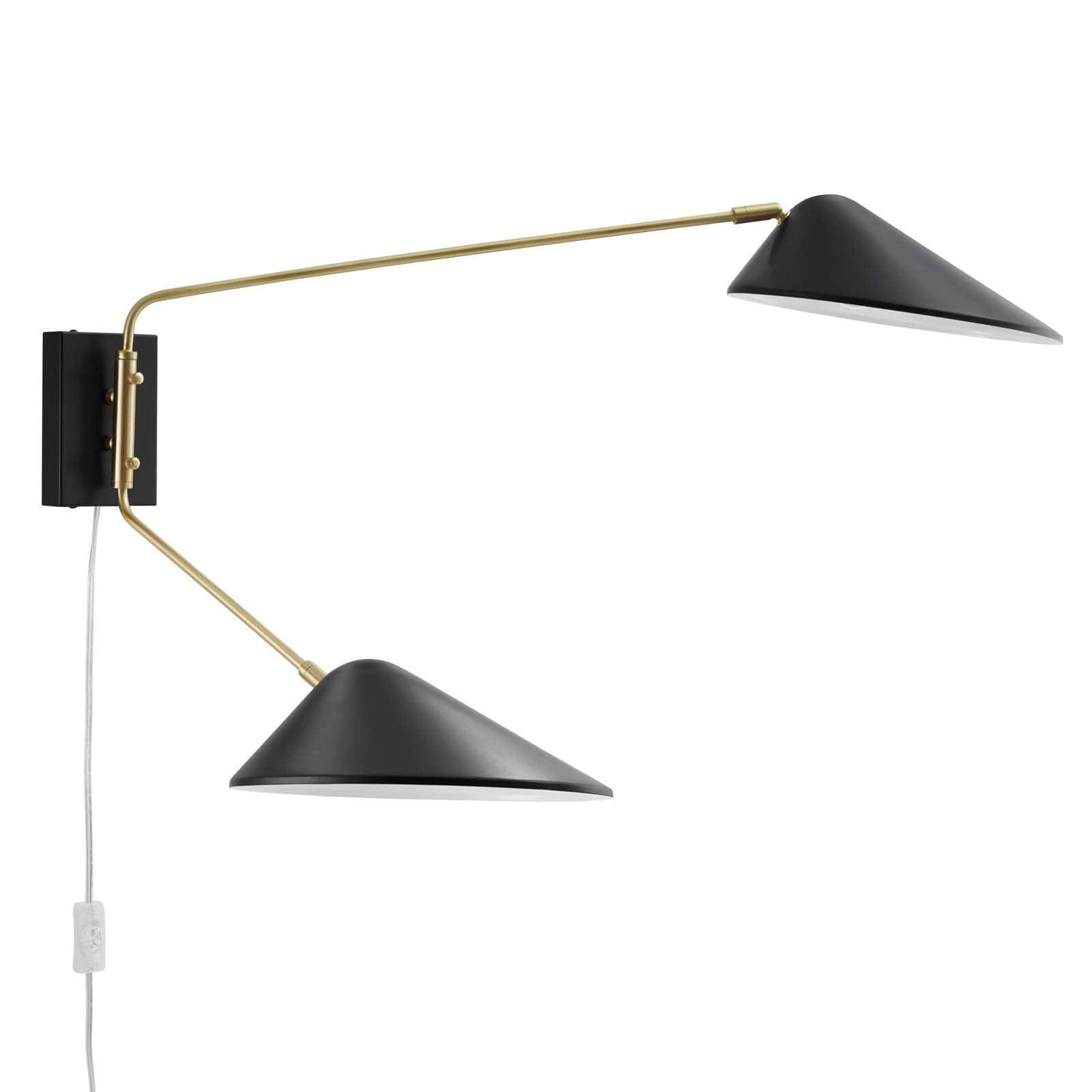 Modway Journey 2-Light Swing Arm Wall Sconce FredCo