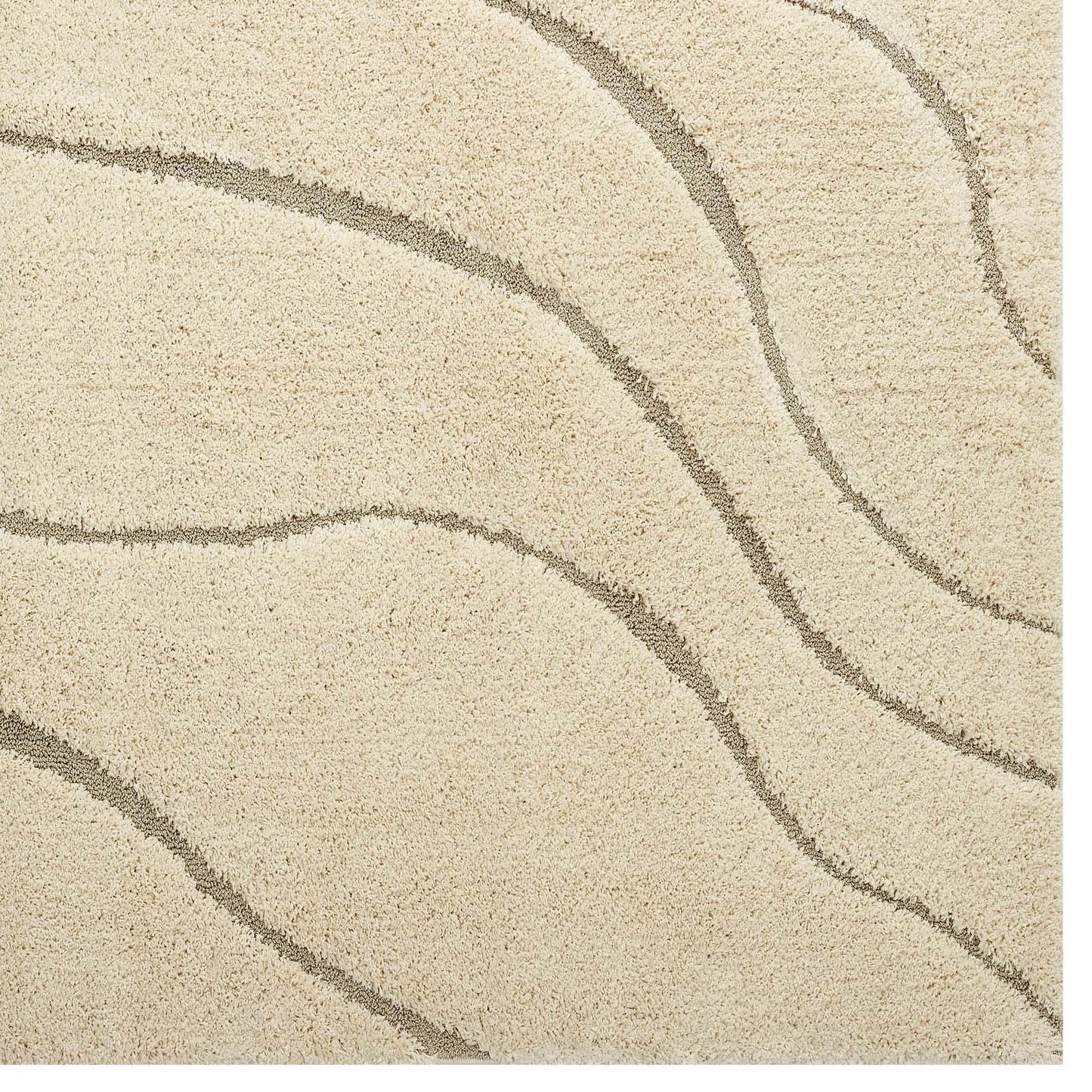 Modway Jubilant Abound Abstract Swirl Shag Area Rug FredCo