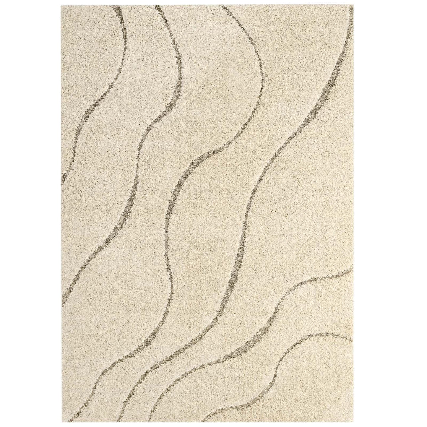 Modway Jubilant Abound Abstract Swirl Shag Area Rug FredCo
