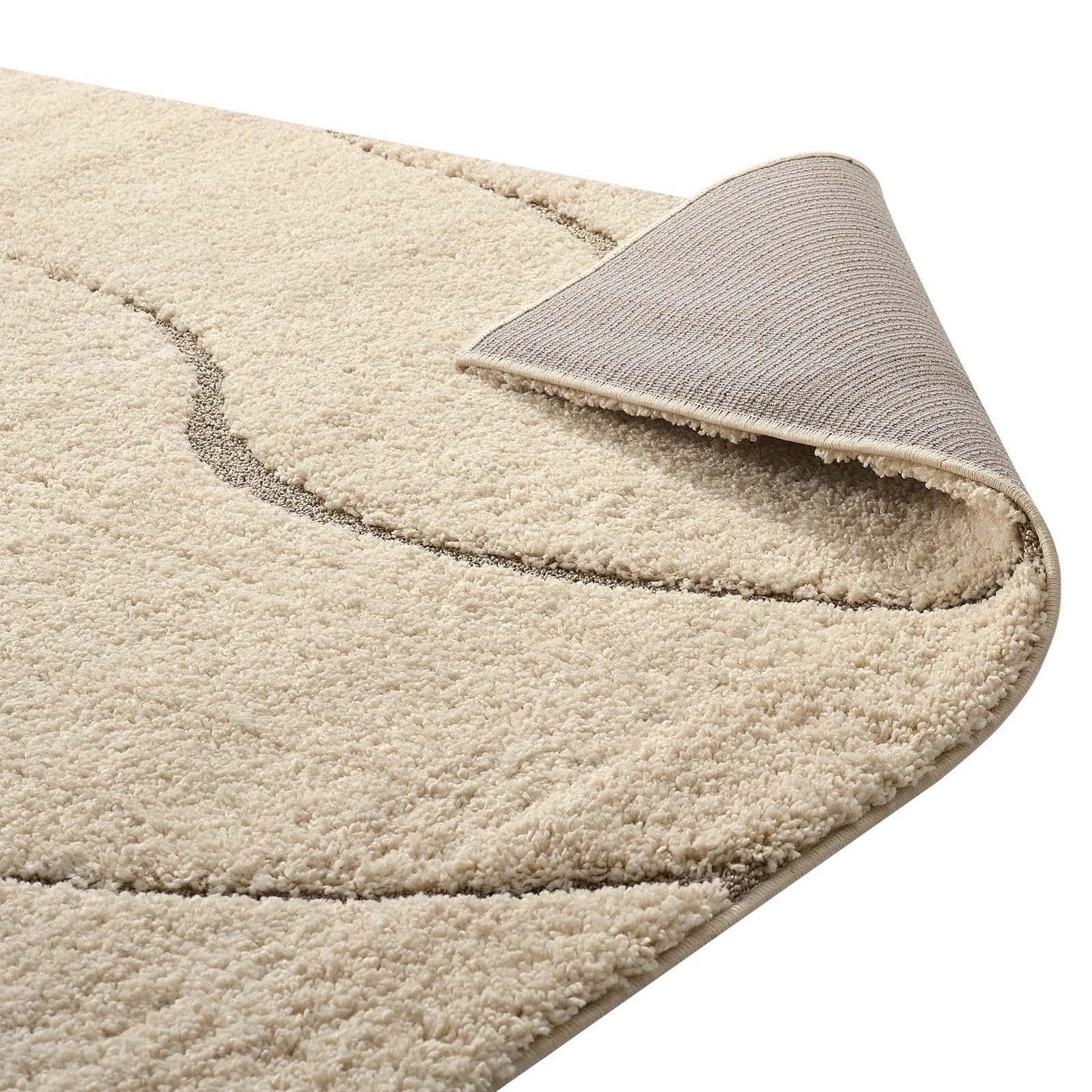 Modway Jubilant Abound Abstract Swirl Shag Area Rug FredCo
