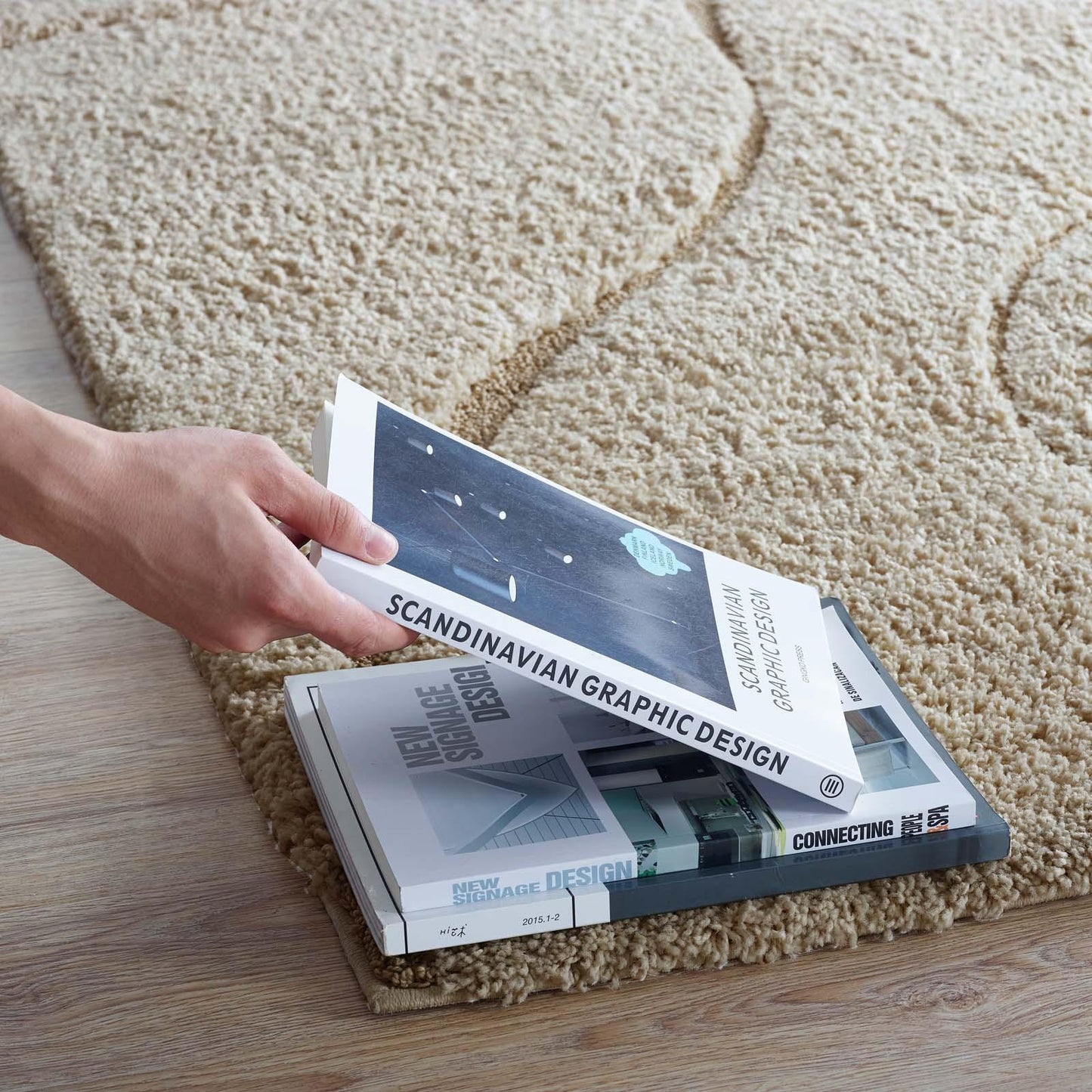 Modway Jubilant Abound Abstract Swirl Shag Area Rug FredCo