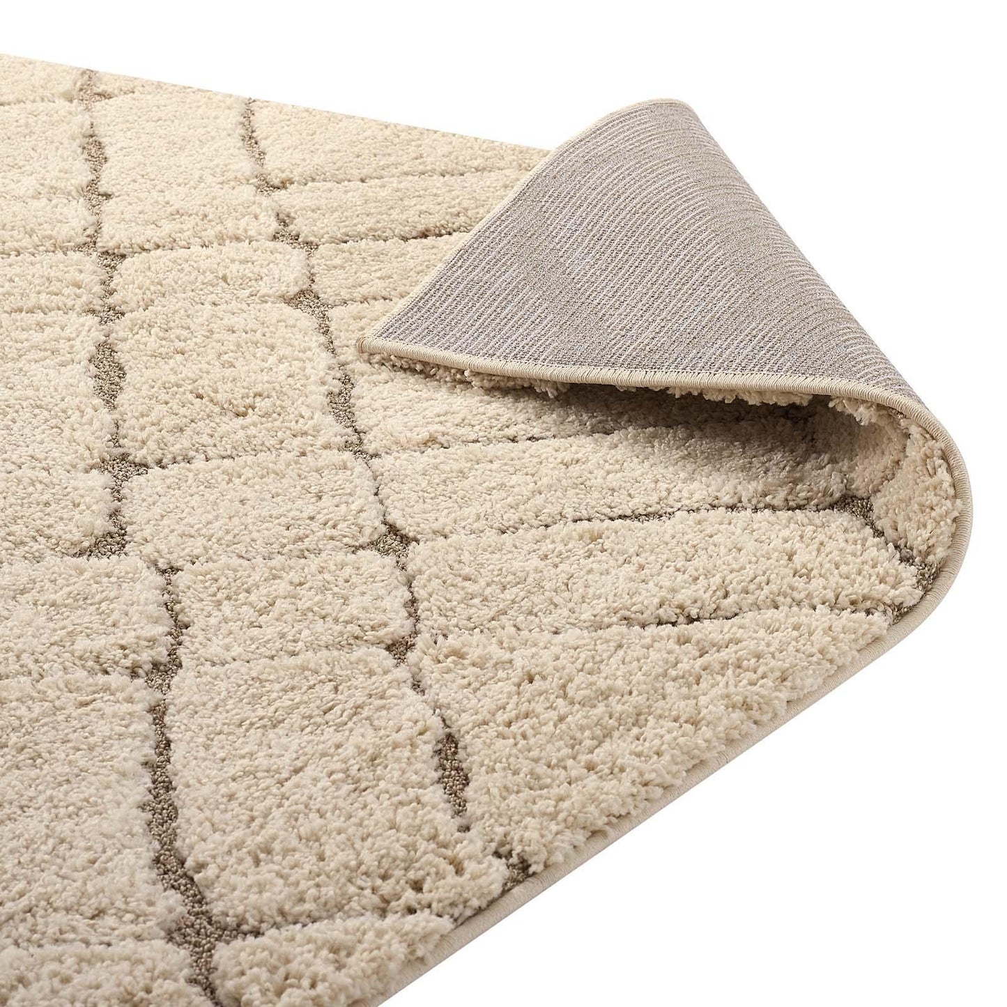 Modway Jubilant Verona Abstract Geometric Shag Area Rug FredCo
