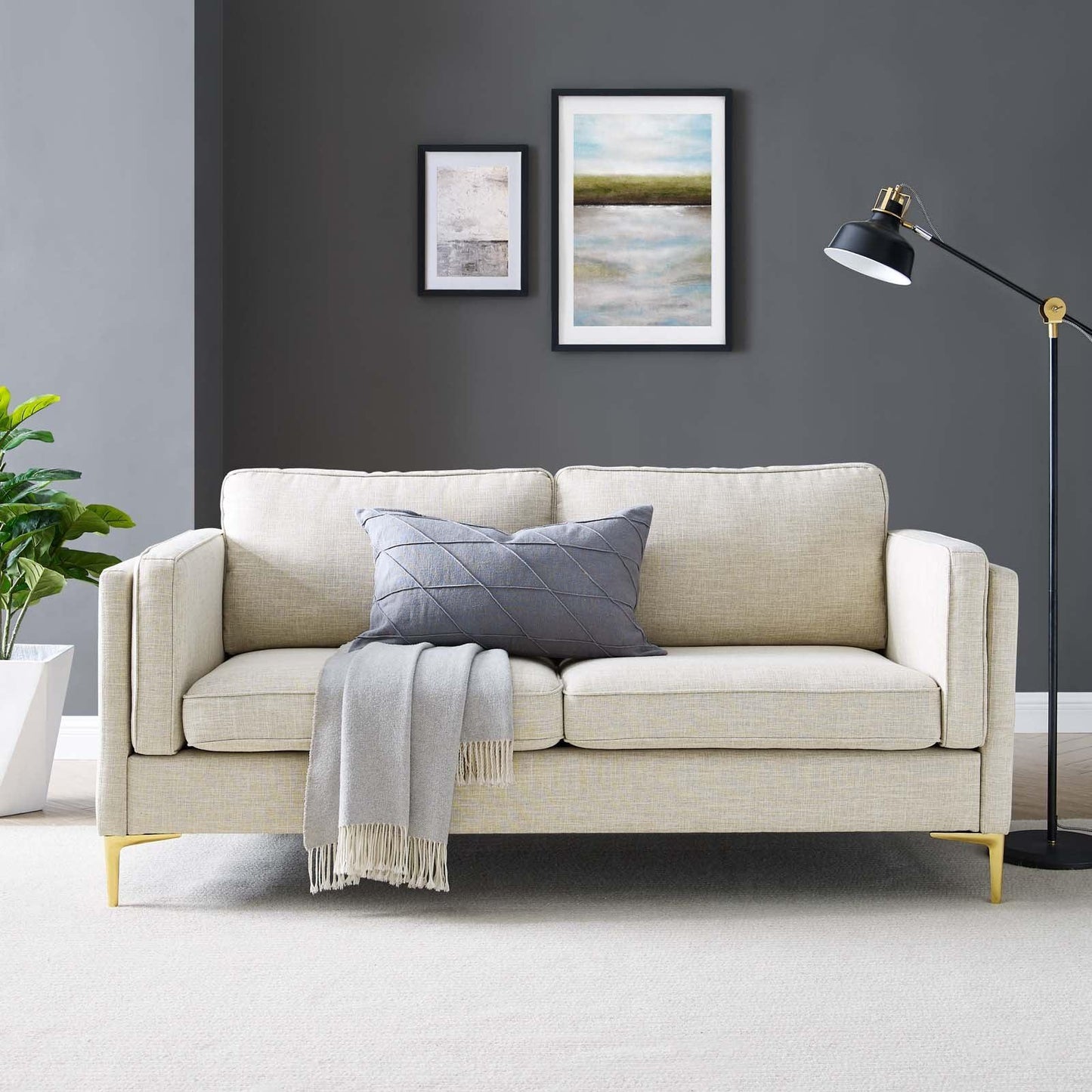 Modway Kaiya Fabric Sofa FredCo