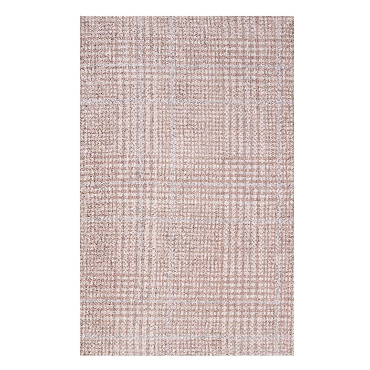 Modway Kaja Abstract Plaid Area Rug FredCo
