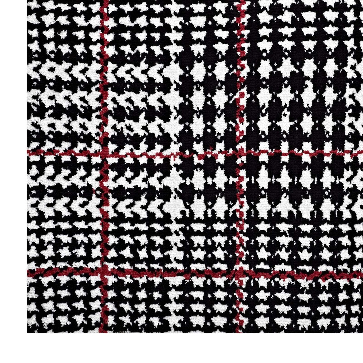 Modway Kaja Abstract Plaid Area Rug FredCo