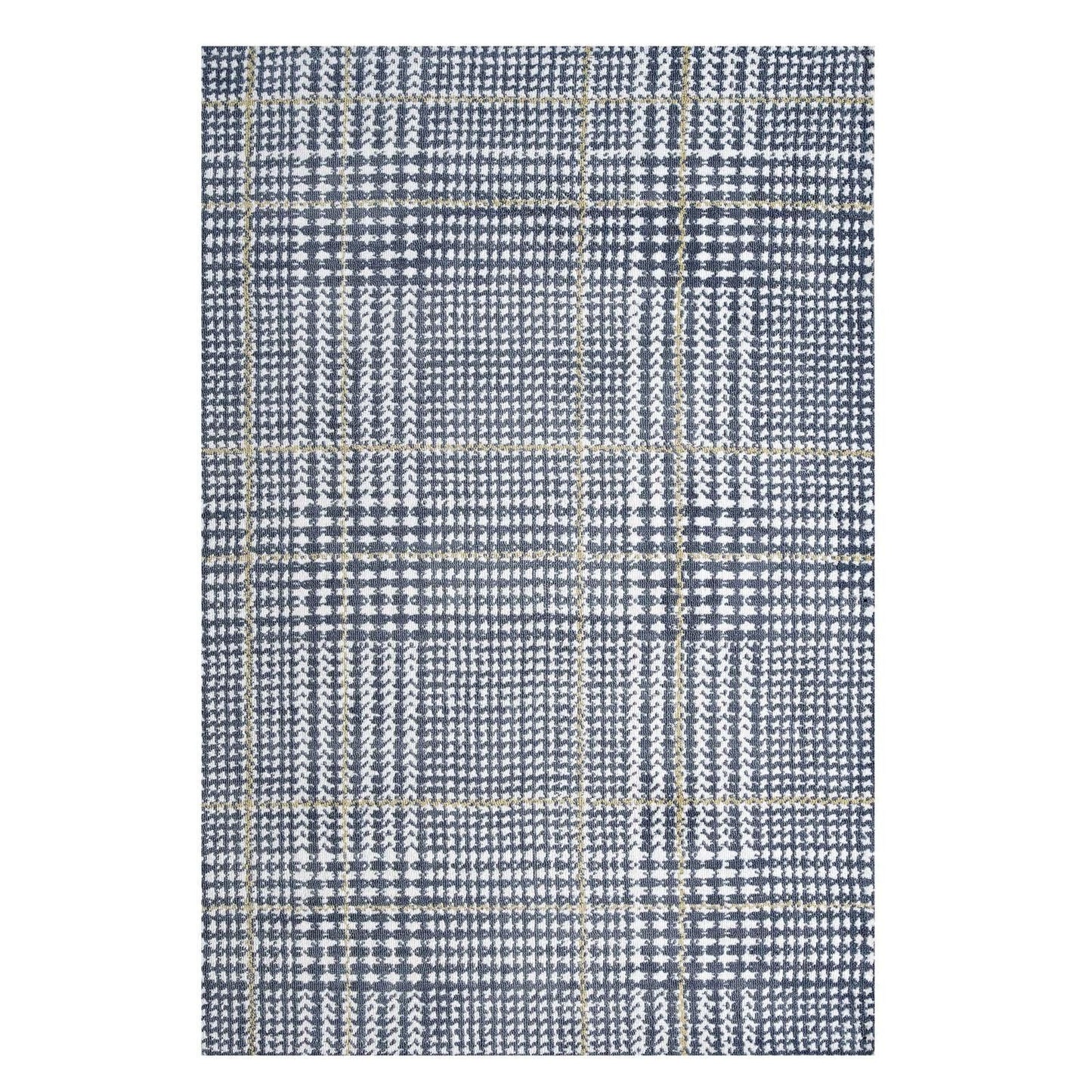 Modway Kaja Abstract Plaid Area Rug FredCo