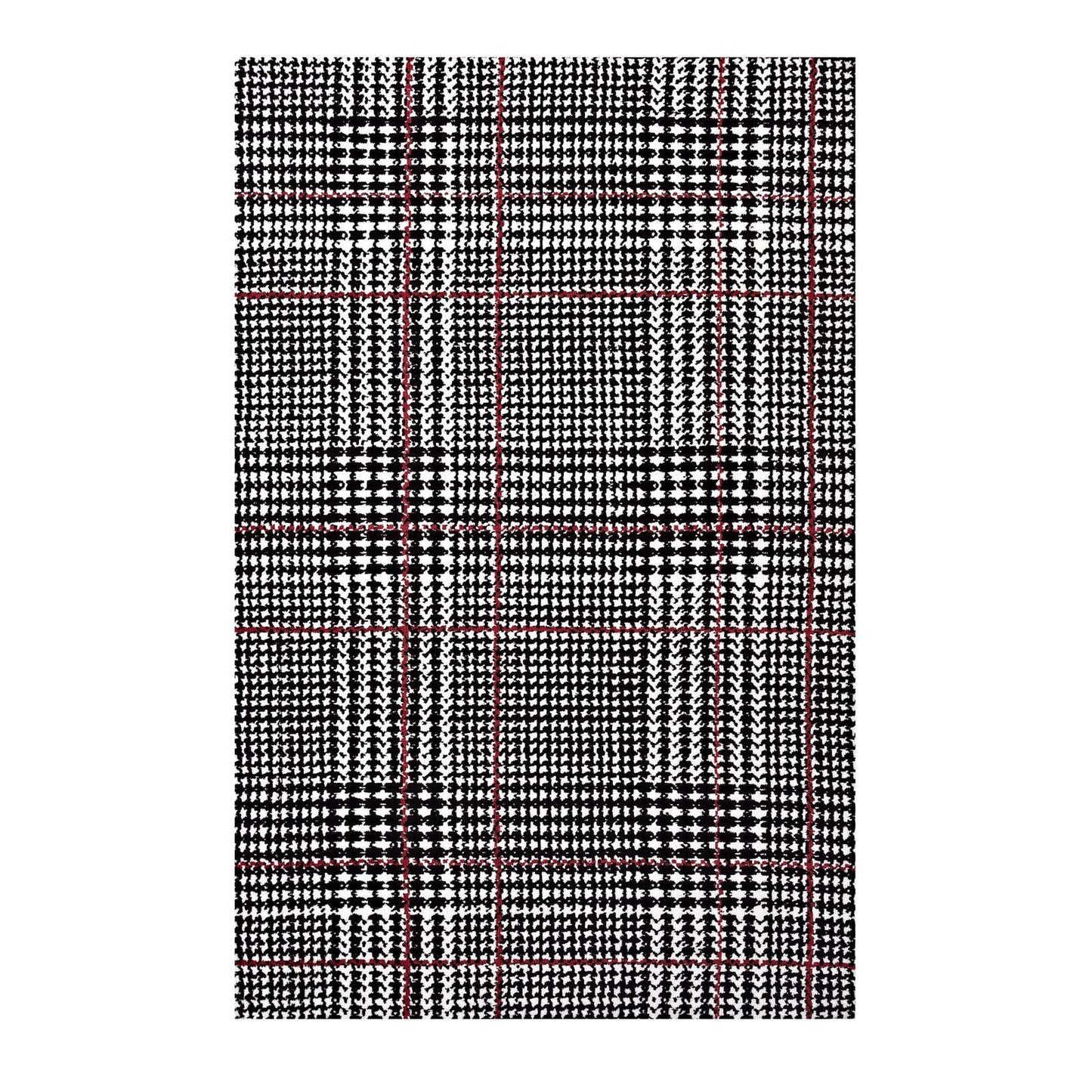 Modway Kaja Abstract Plaid Area Rug FredCo