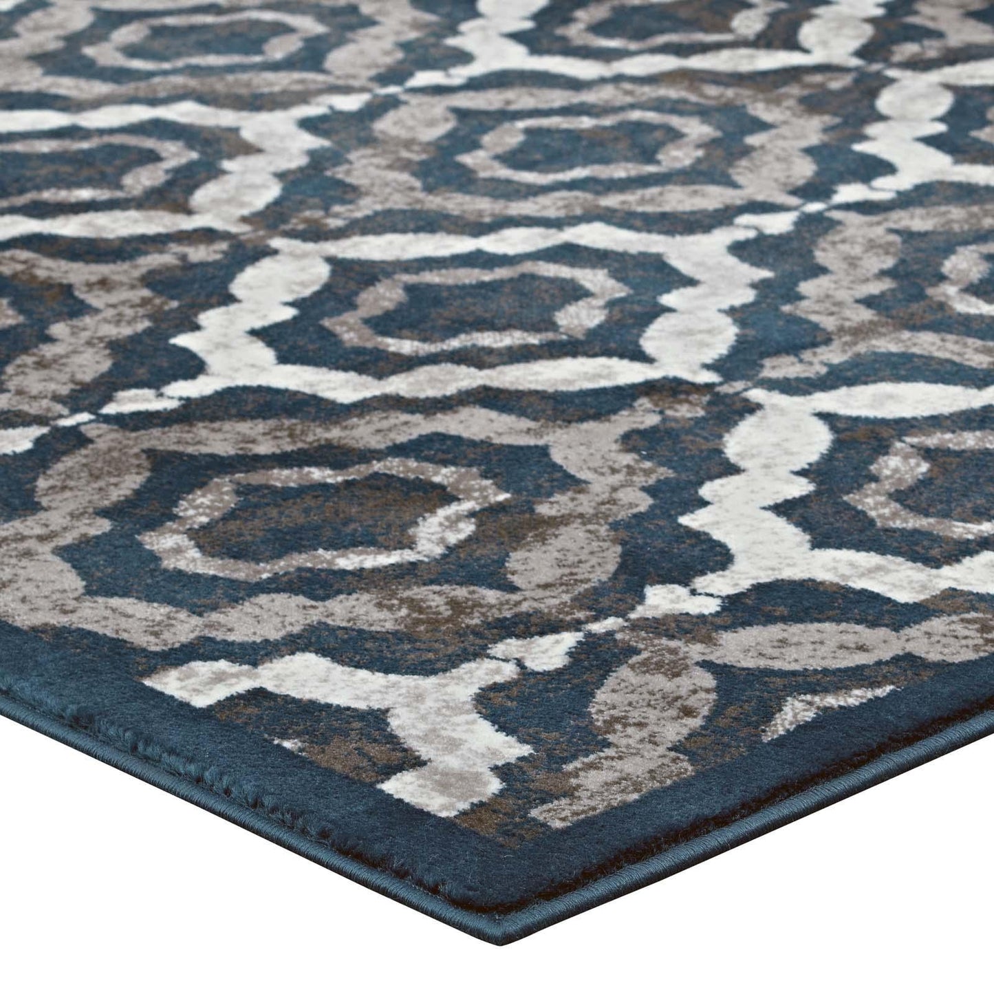 Modway Kalinda Rustic Vintage Moroccan Trellis Area Rug FredCo
