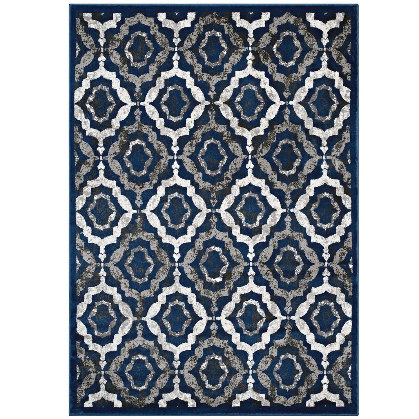 Modway Kalinda Rustic Vintage Moroccan Trellis Area Rug FredCo