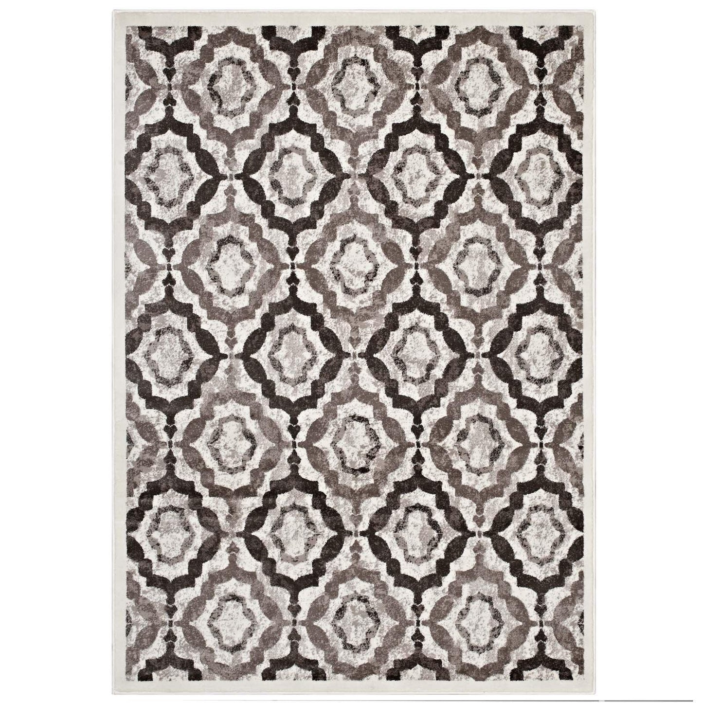 Modway Kalinda Rustic Vintage Moroccan Trellis Area Rug FredCo