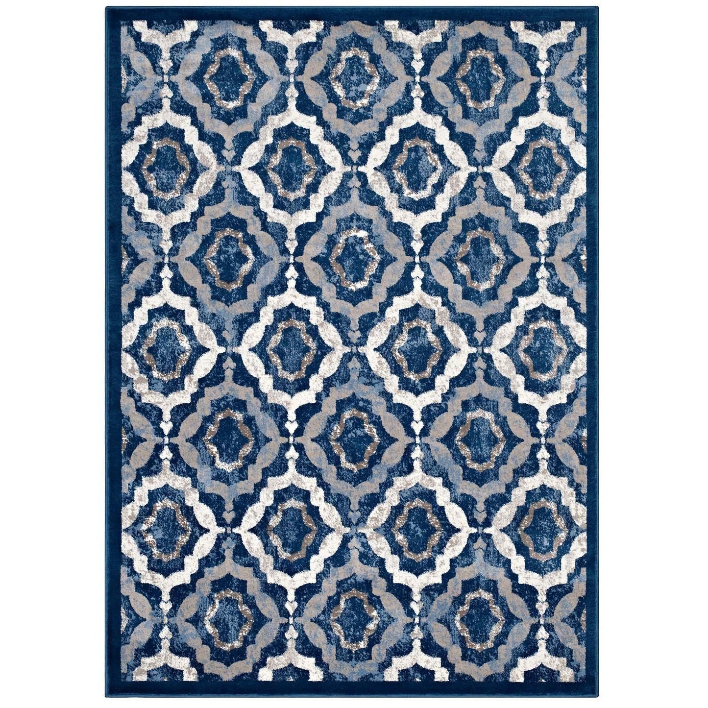 Modway Kalinda Rustic Vintage Moroccan Trellis Area Rug FredCo