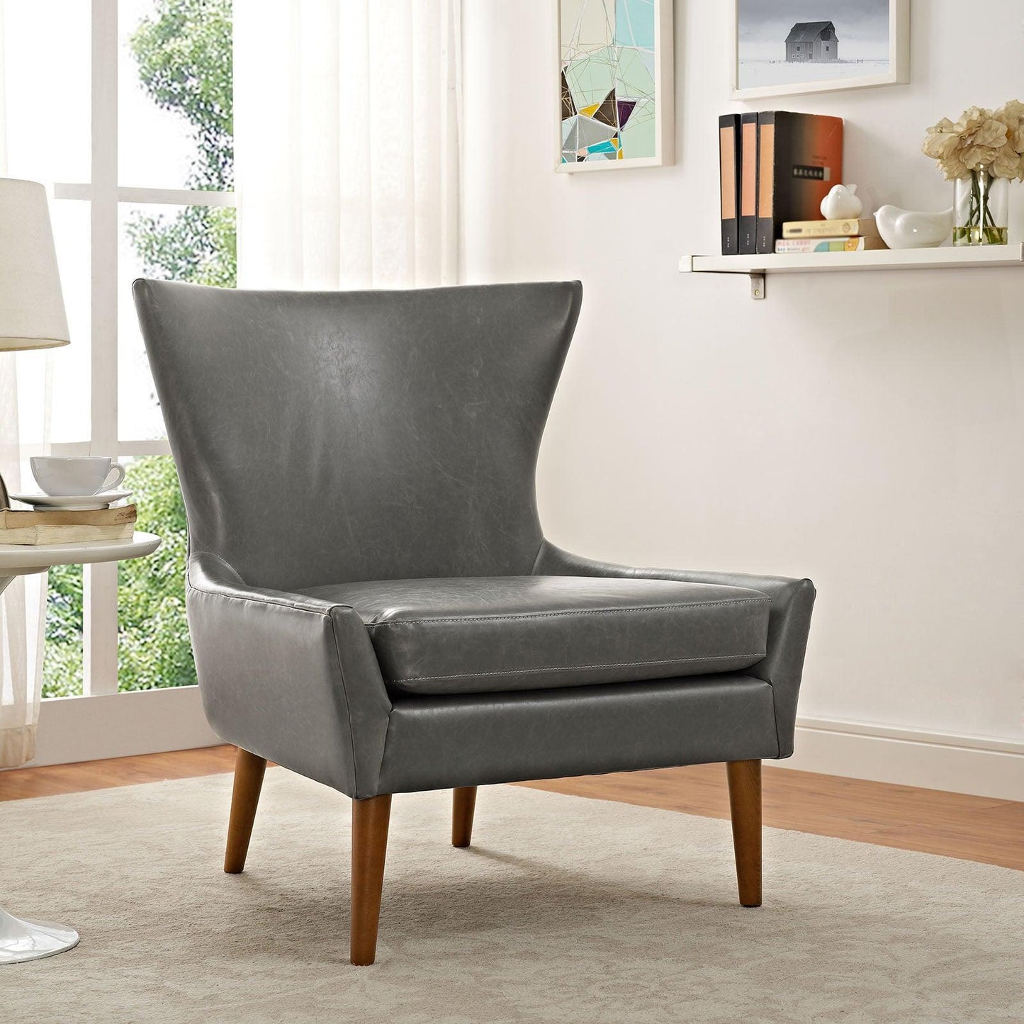 Modway Keen Upholstered Vinyl Armchair FredCo
