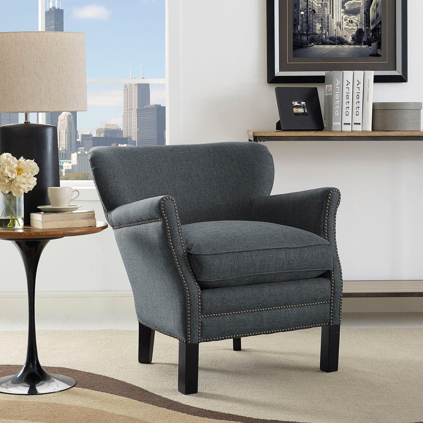 Modway Key Upholstered Fabric Armchair FredCo