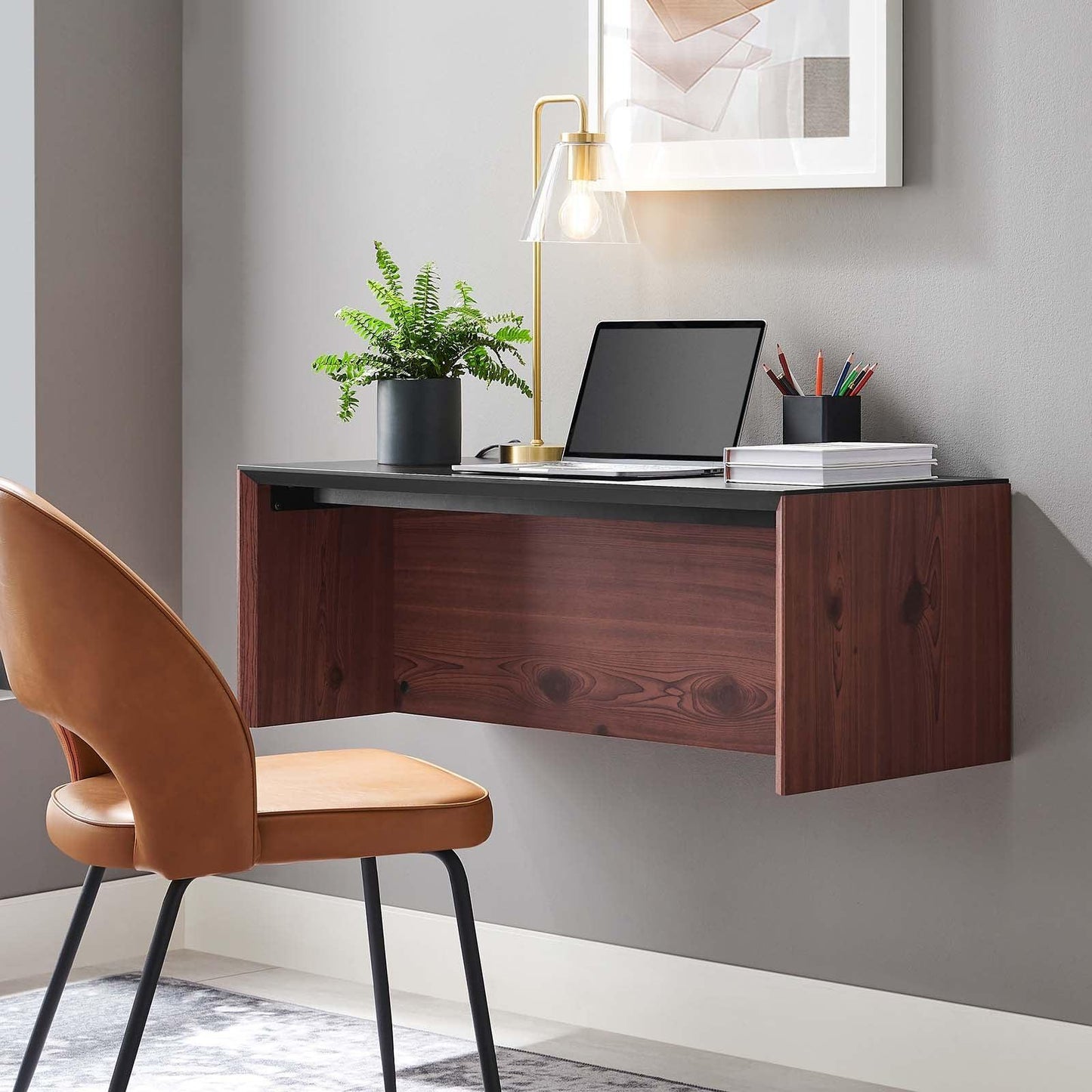 Modway Kinetic 38" Wall-Mount Office Desk FredCo