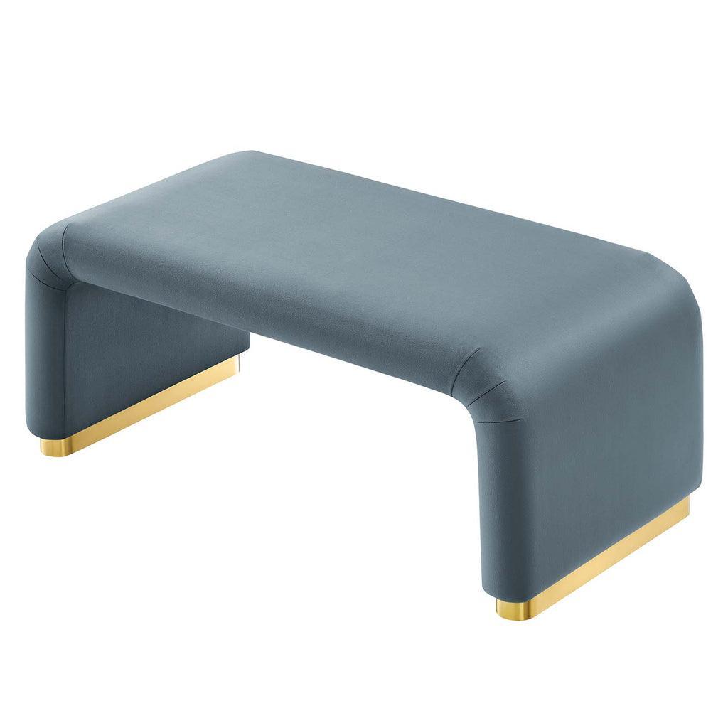 Modway Koda Performance Velvet Waterfall Ottoman FredCo