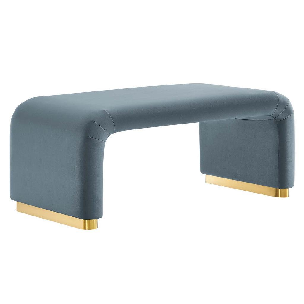 Modway Koda Performance Velvet Waterfall Ottoman FredCo