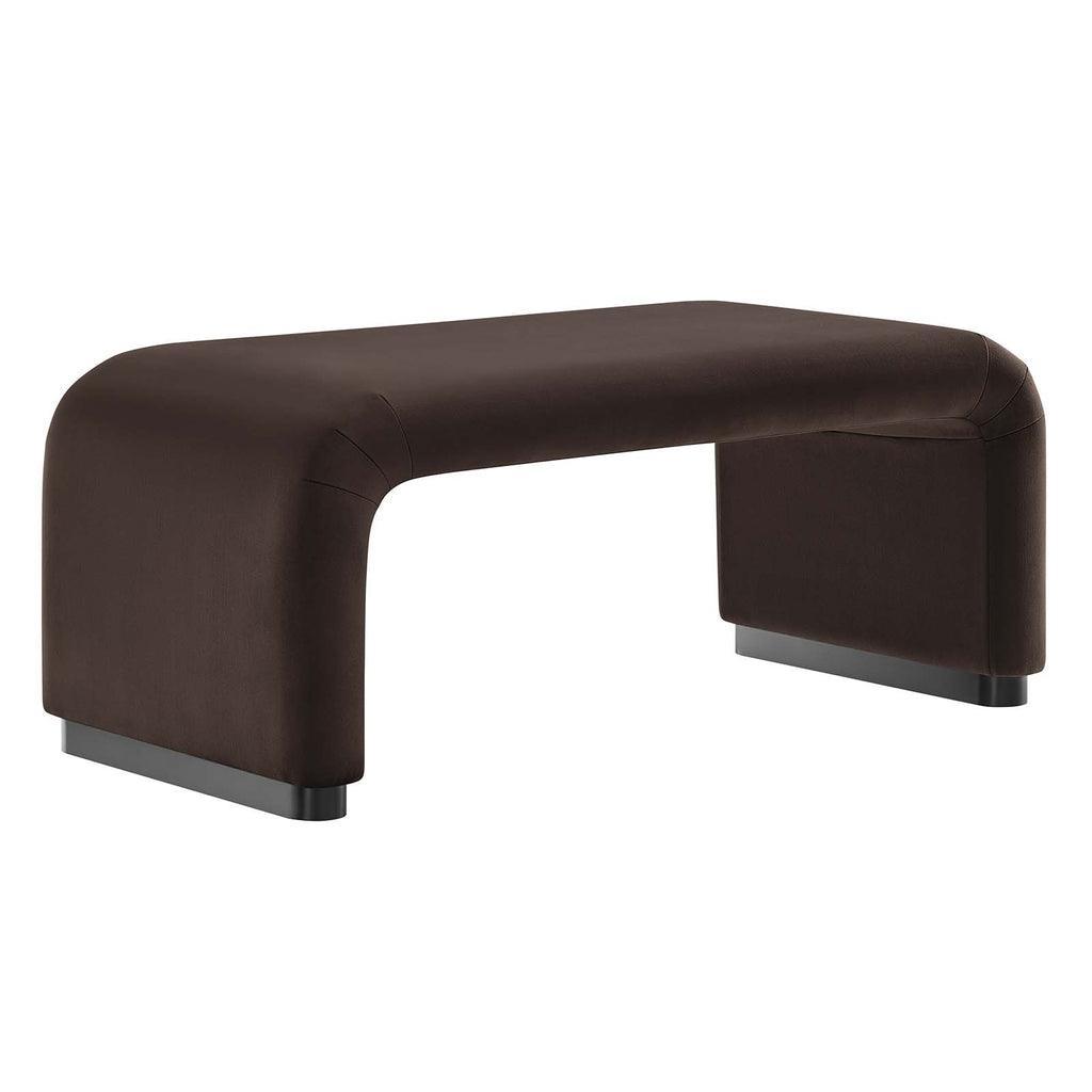 Modway Koda Performance Velvet Waterfall Ottoman FredCo