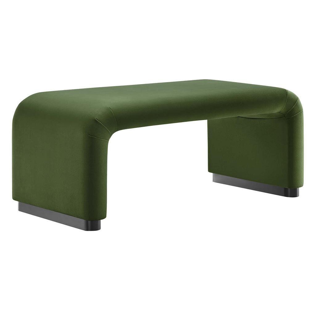 Modway Koda Performance Velvet Waterfall Ottoman FredCo
