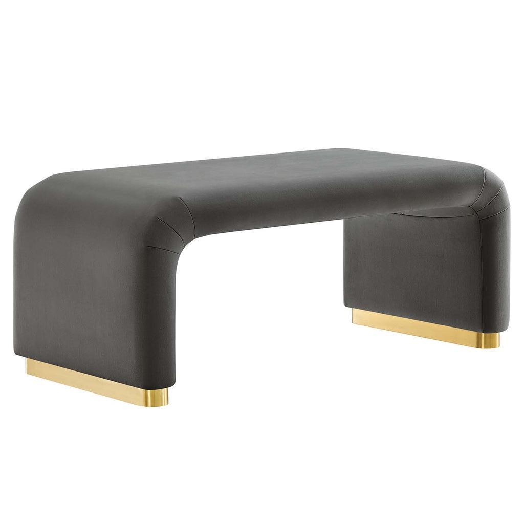Modway Koda Performance Velvet Waterfall Ottoman FredCo