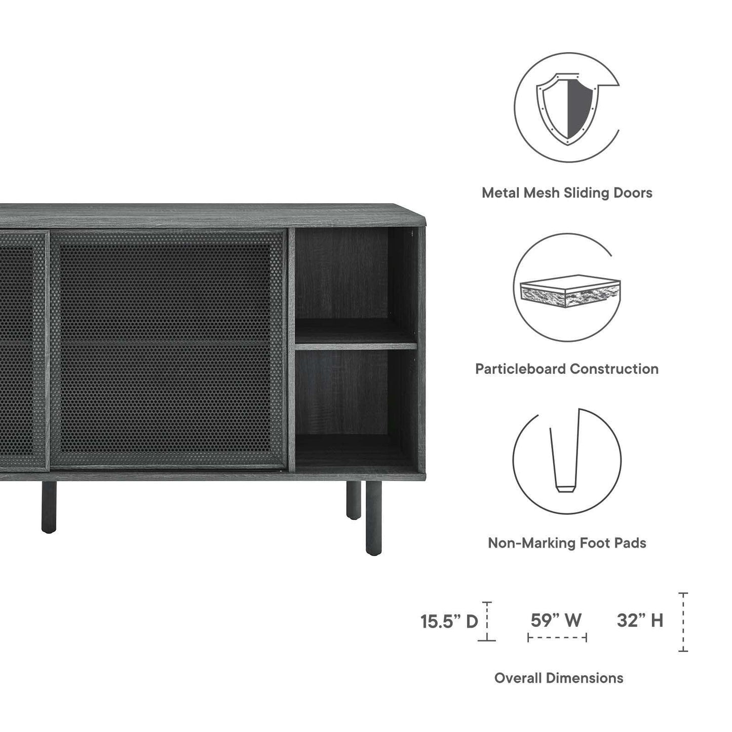 Modway Kurtis 59" Sideboard FredCo