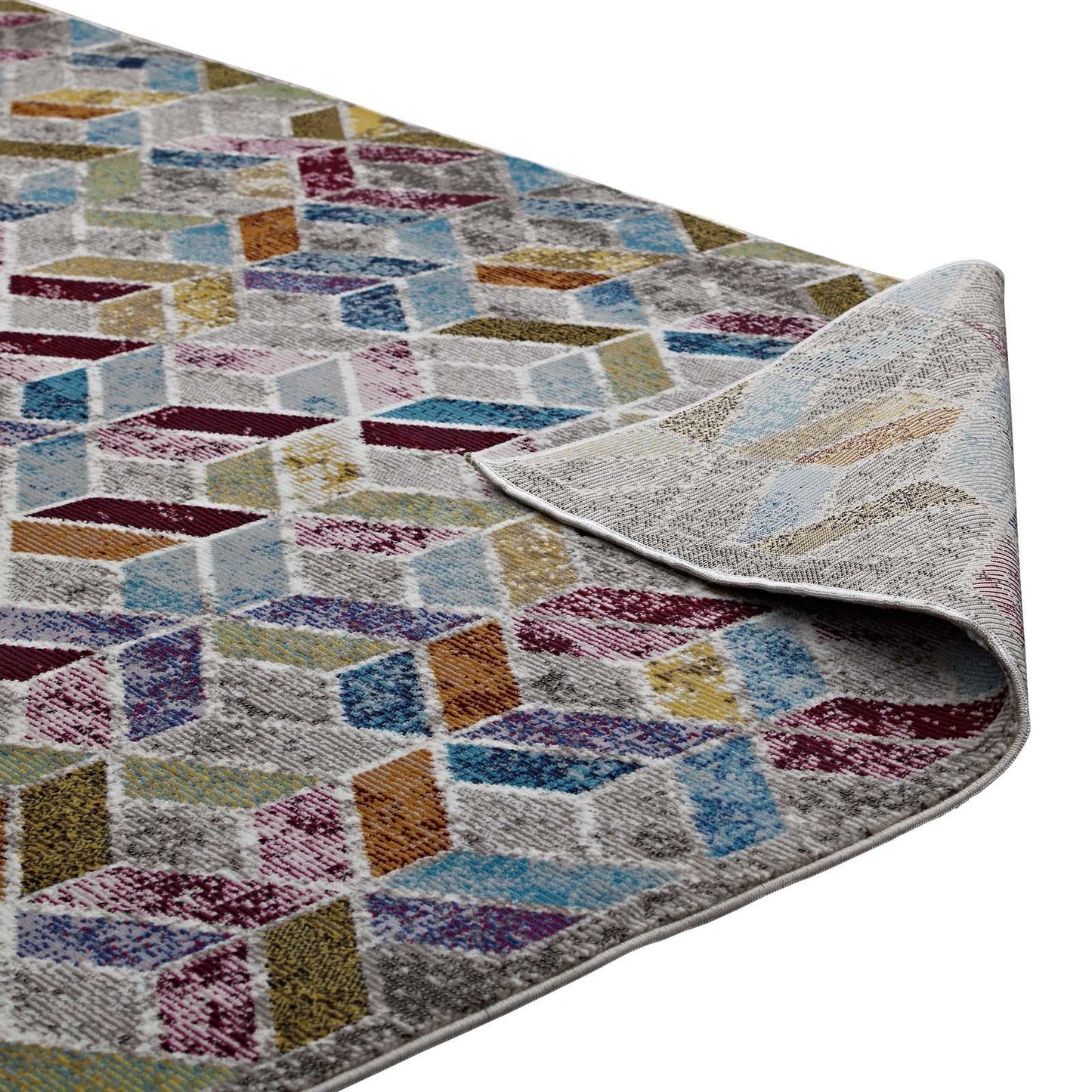 Modway Laleh Geometric Mosaic Area Rug FredCo