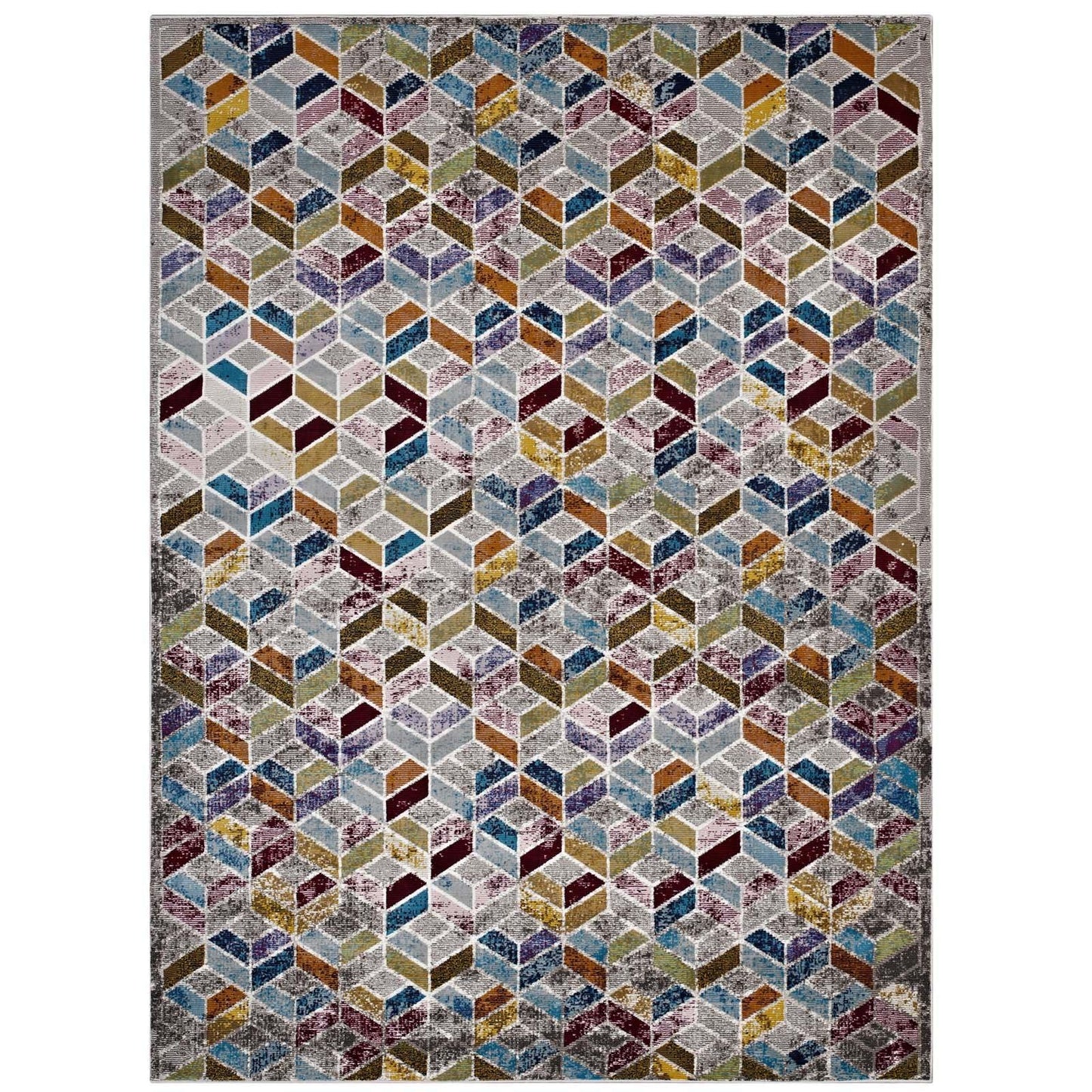 Modway Laleh Geometric Mosaic Area Rug FredCo