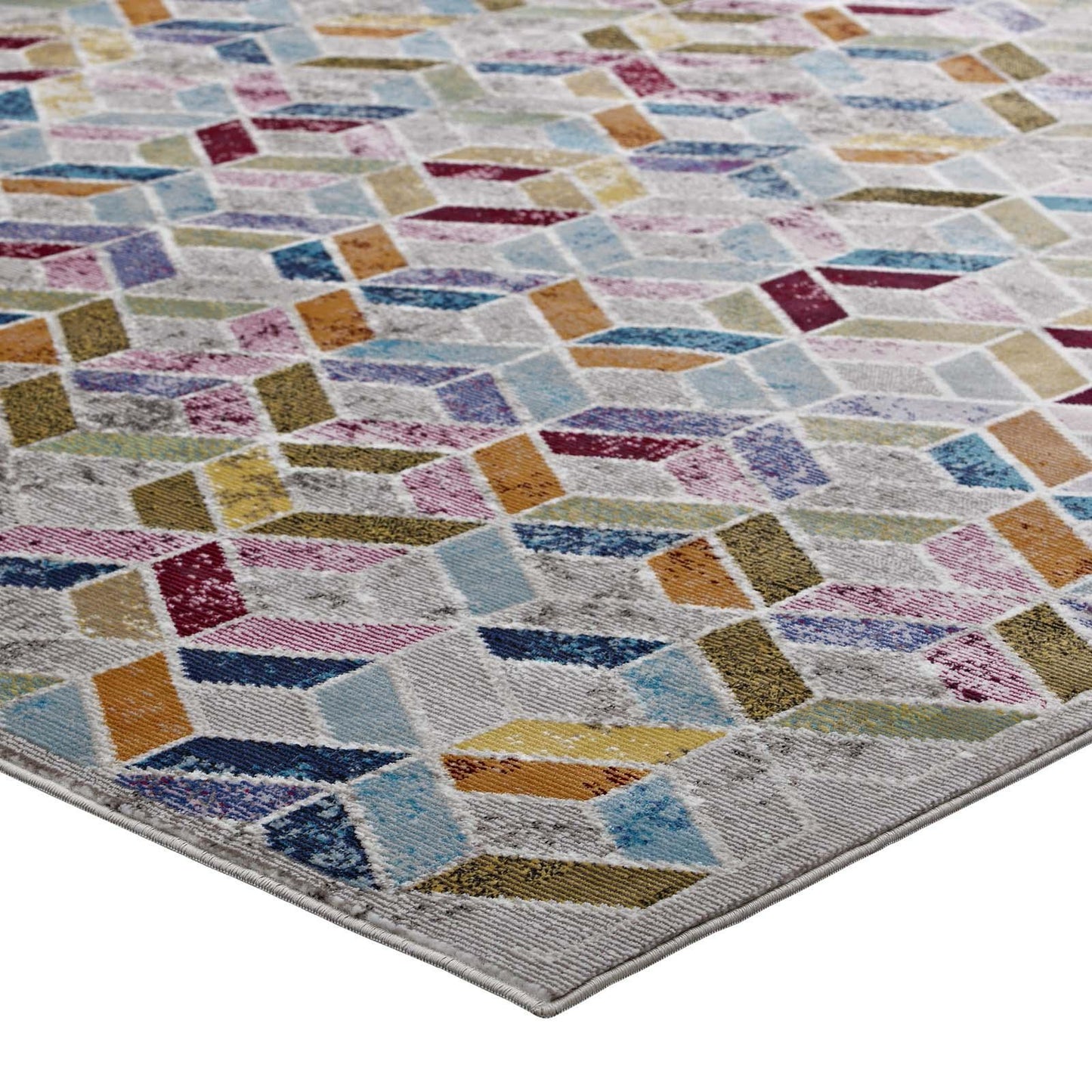 Modway Laleh Geometric Mosaic Area Rug FredCo