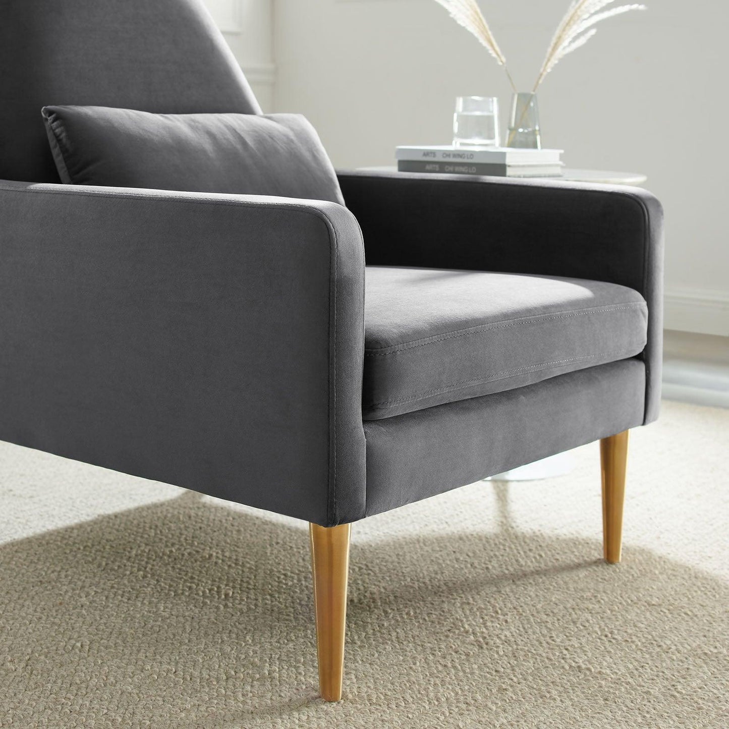 Modway Liliana Performance Velvet Armchair FredCo