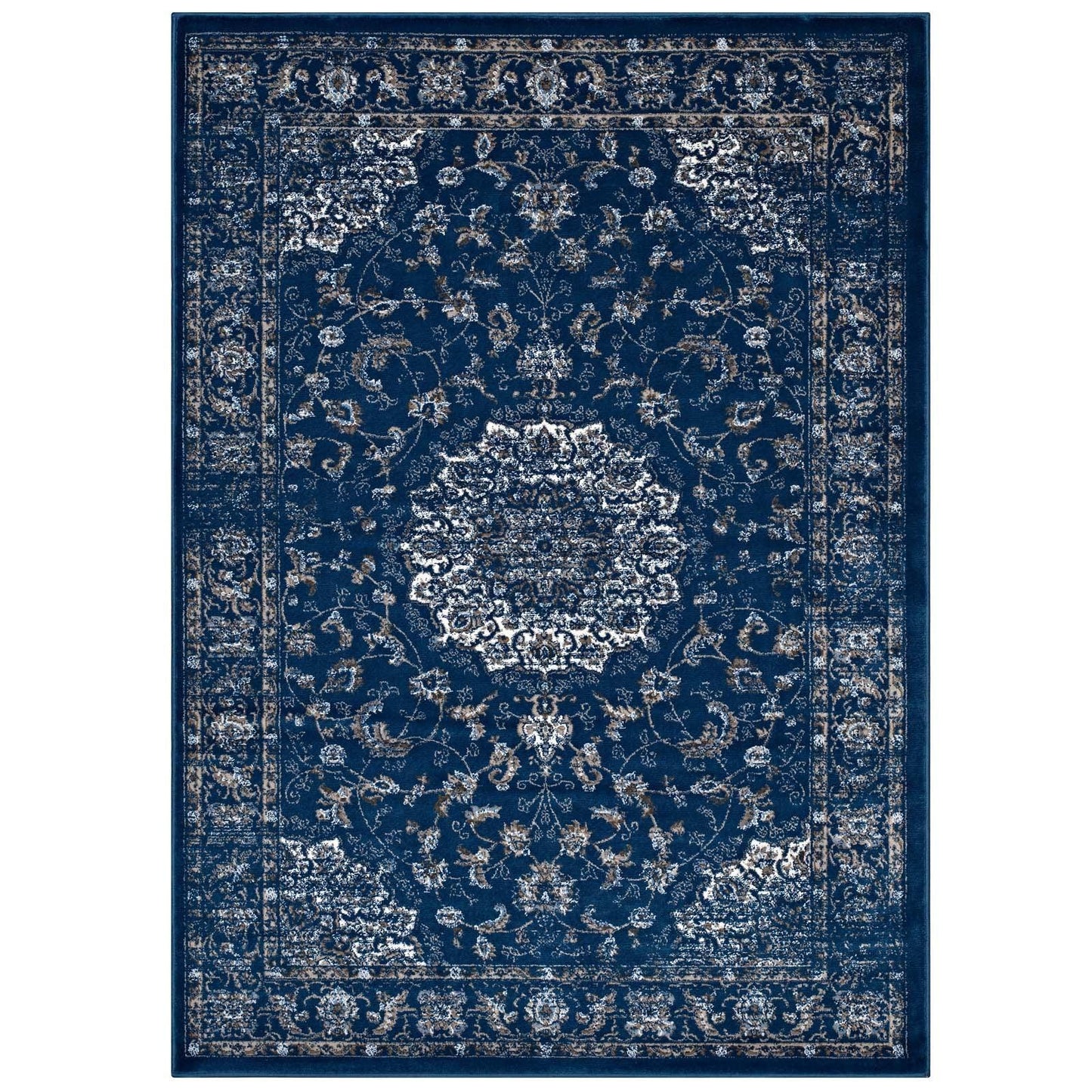 Modway Lilja Distressed Vintage Persian Medallion Area Rug FredCo