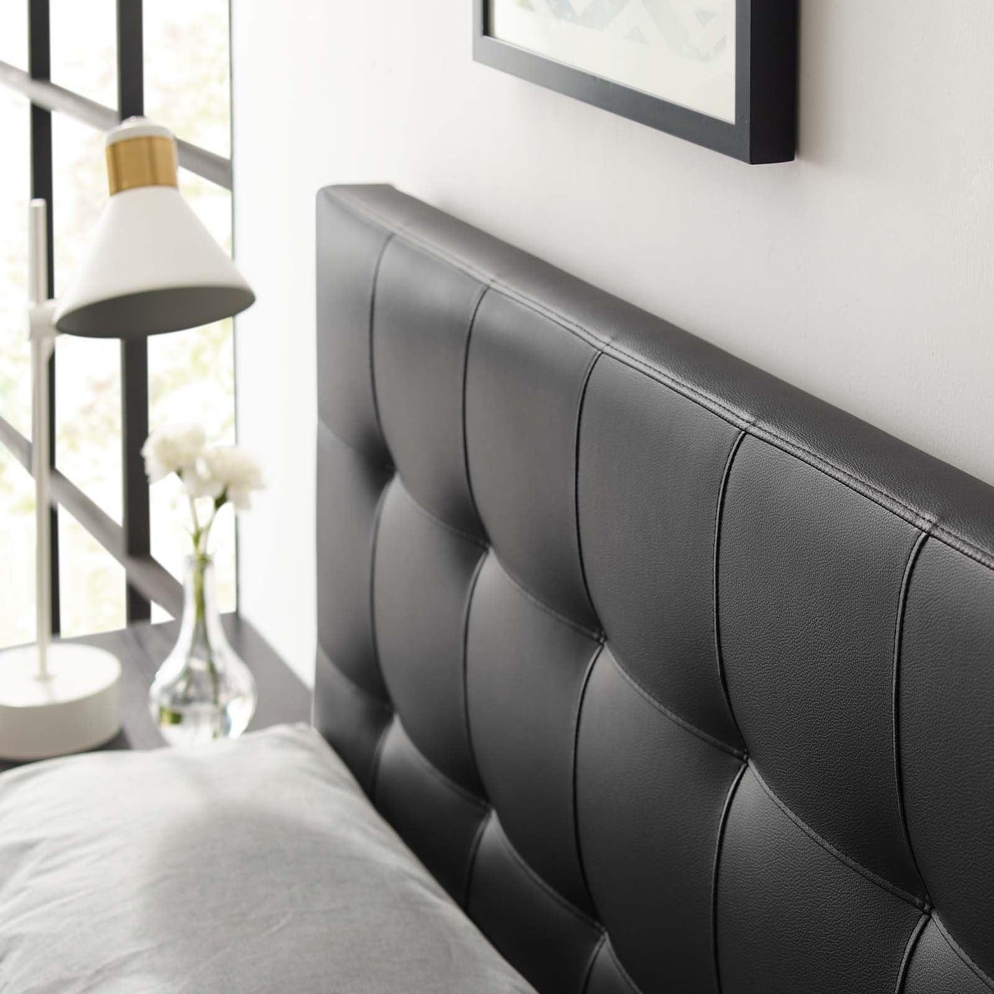 Modway Lily Full Upholstered Vinyl Headboard FredCo
