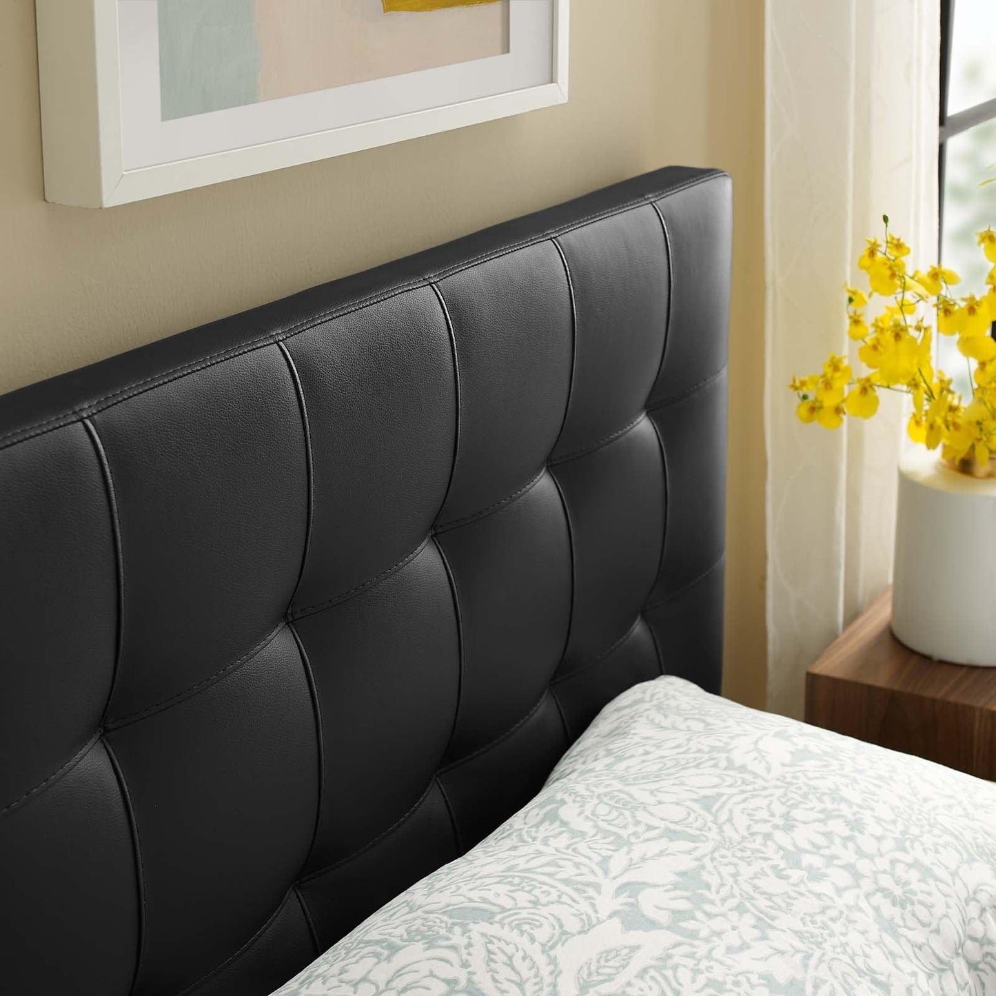Modway Lily Twin Upholstered Vinyl Headboard FredCo