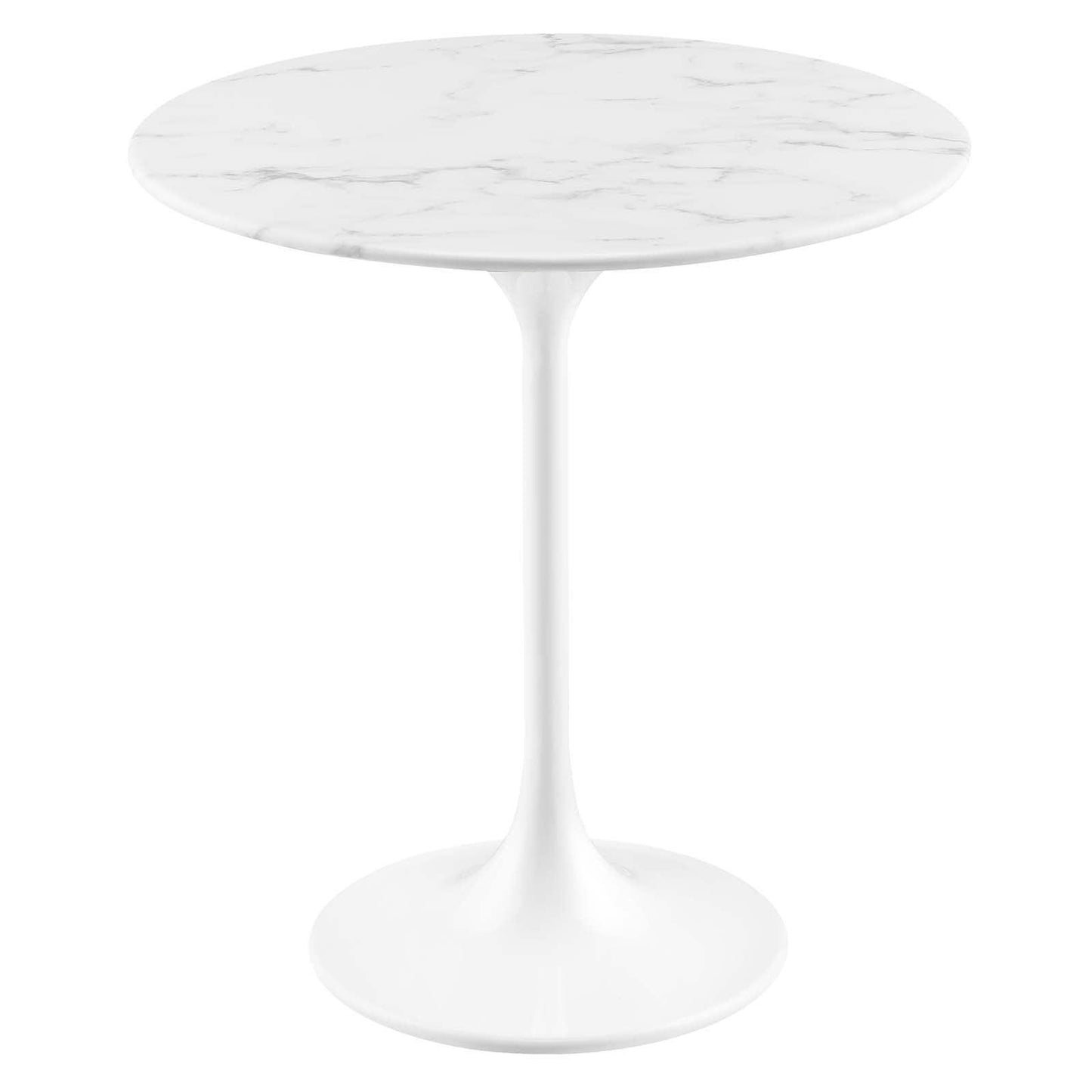 Modway Lippa 20" Round Artificial Marble Side Table FredCo