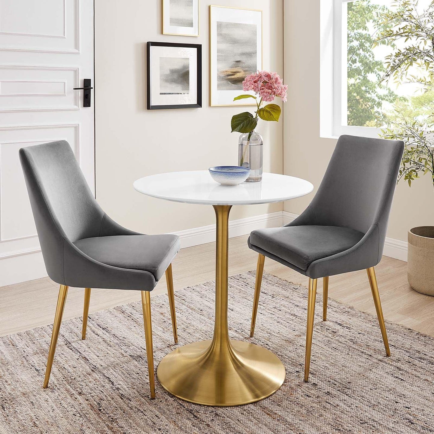 Modway Lippa 28" Round Wood Dining Table FredCo