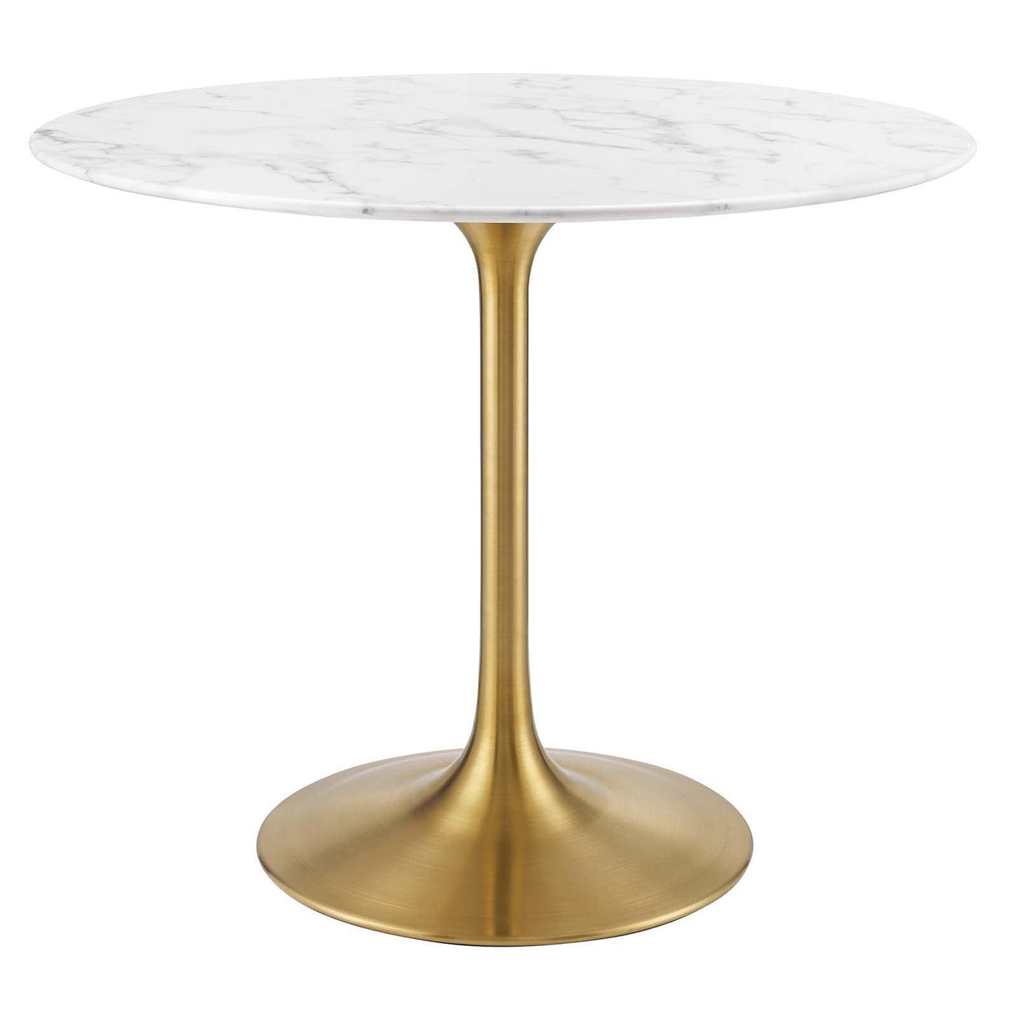 Modway Lippa 36" Round Artificial Marble Dining Table, EEI-3214 FredCo