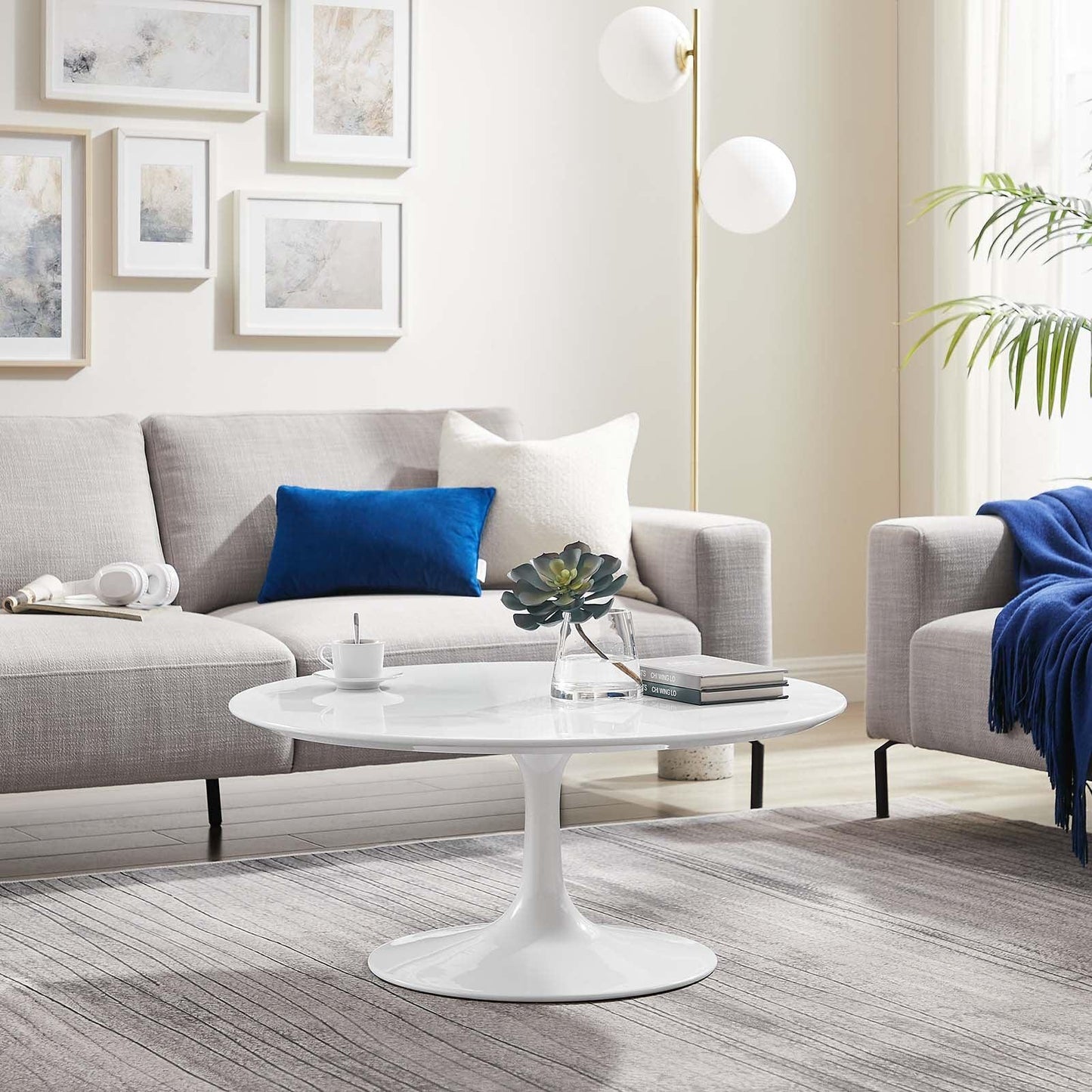 Modway Lippa 36" Round Wood Coffee Table FredCo