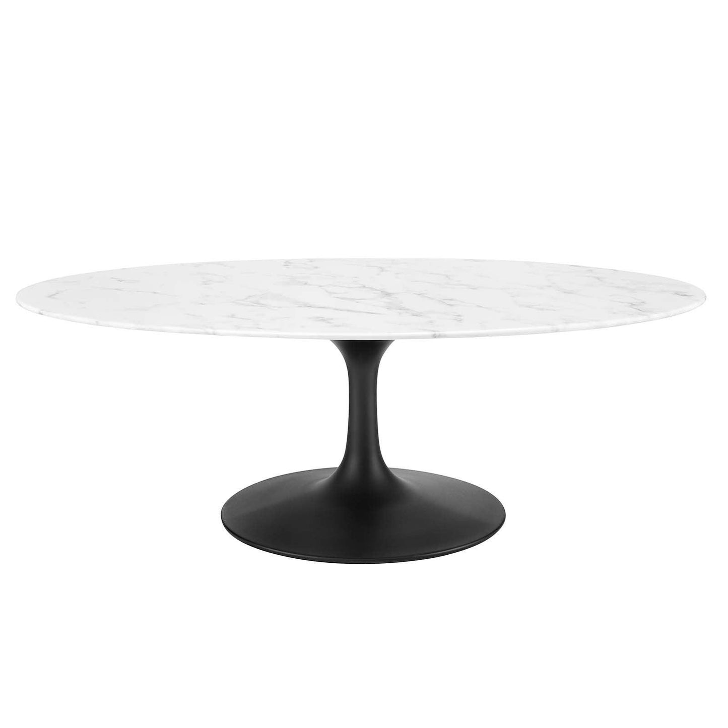 Modway Lippa 48" Oval Artificial Marble Coffee Table, EEI-3537 FredCo