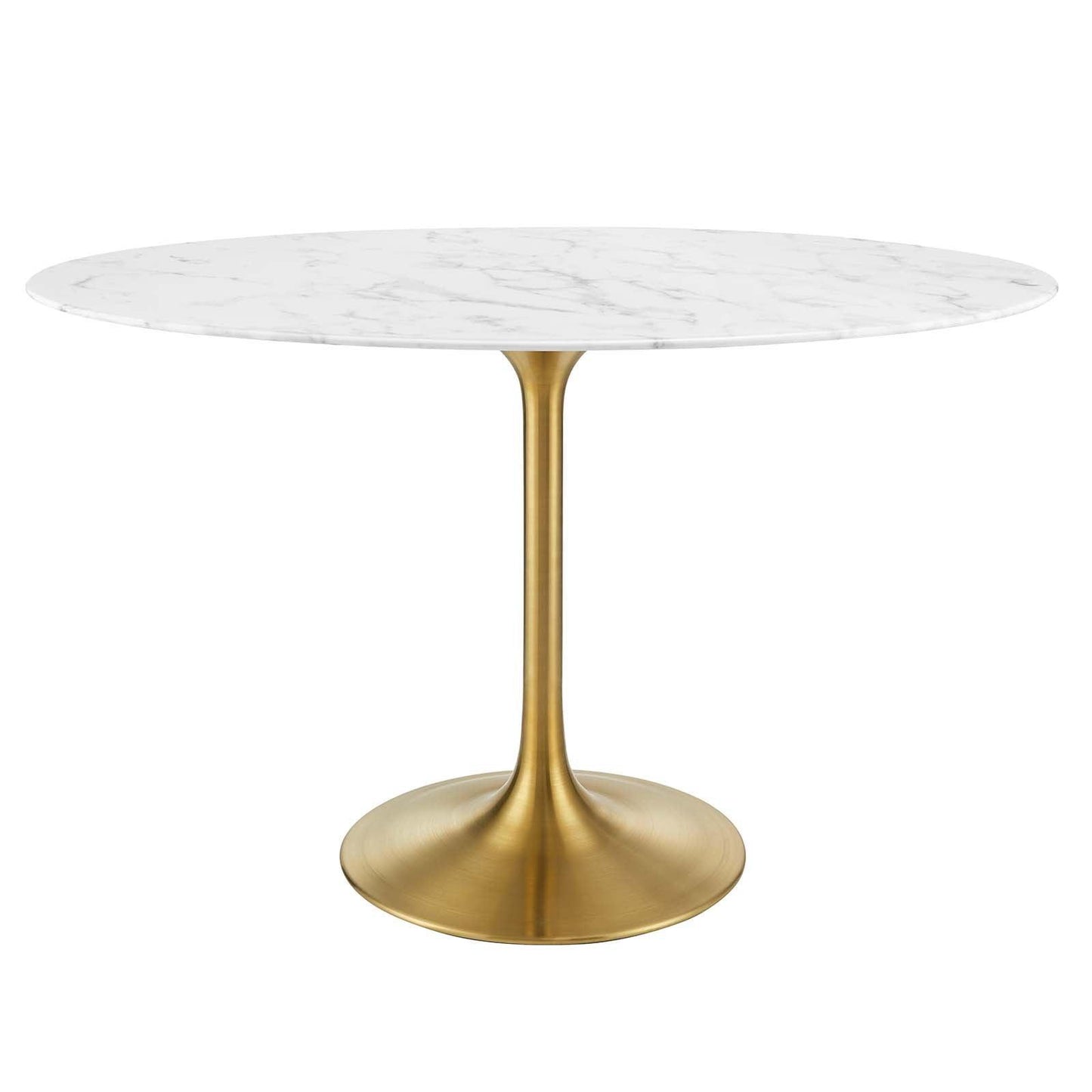 Modway Lippa 48" Oval Artificial Marble Dining Table, EEI-3216 FredCo