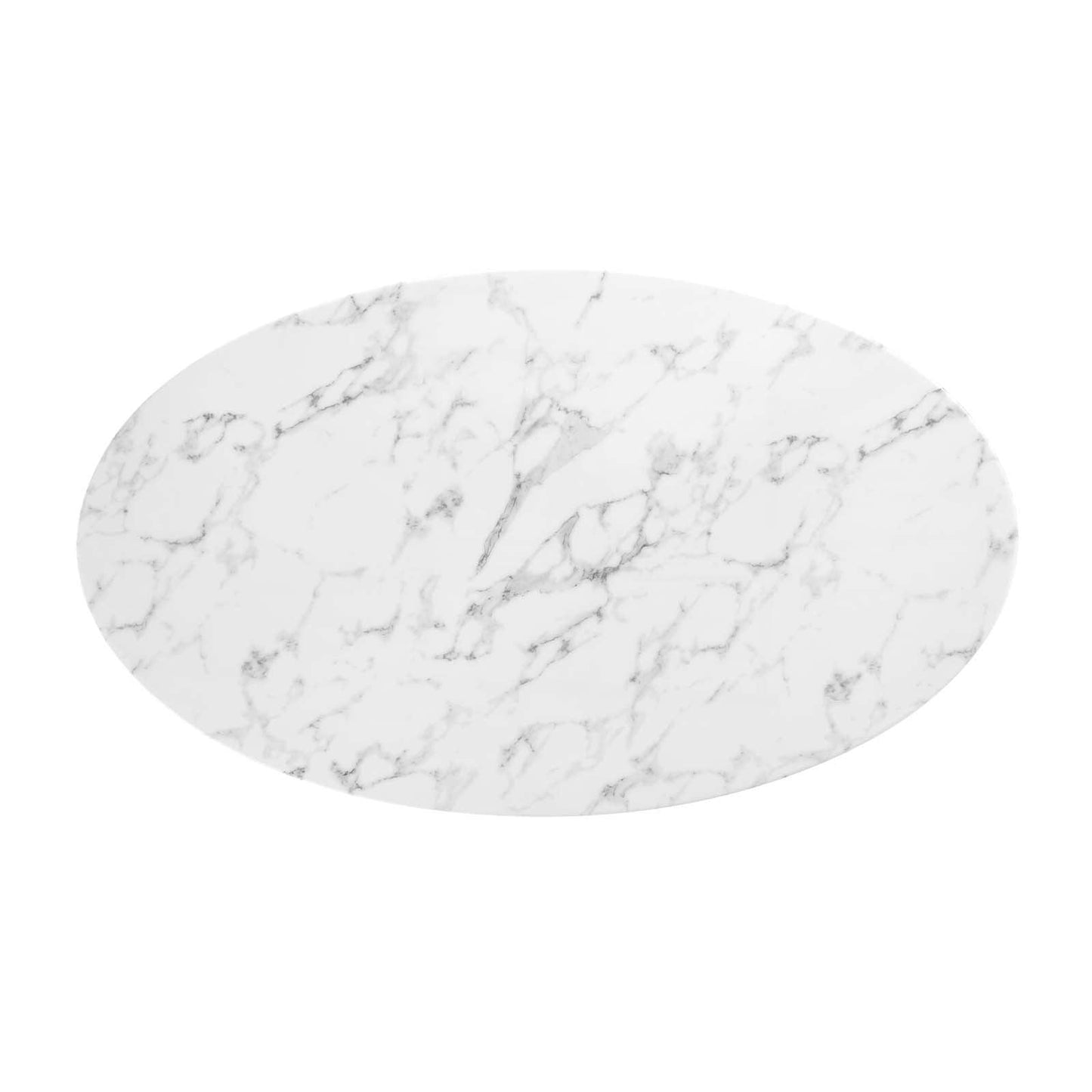 Modway Lippa 54" Oval Artificial Marble Dining Table, EEI-3235 FredCo