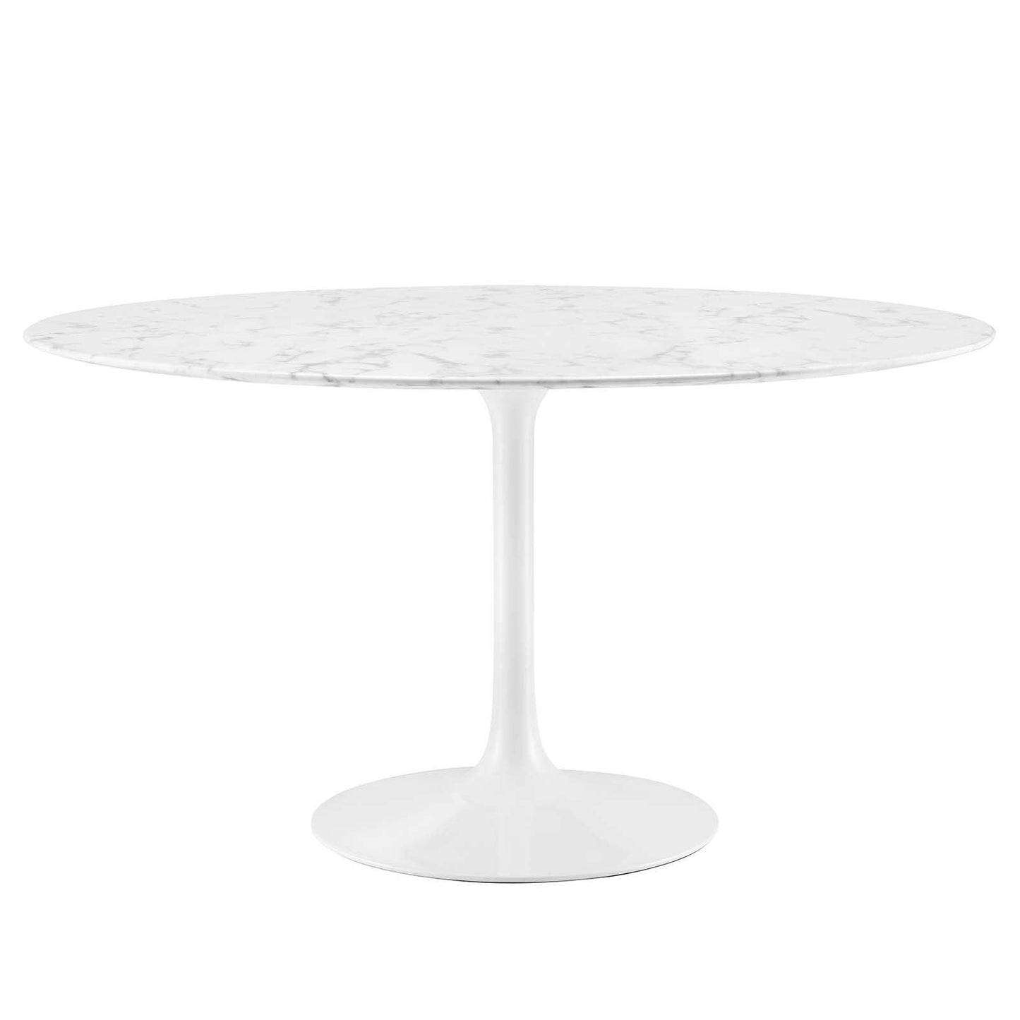Modway Lippa 54" Round Artificial Marble Dining Table FredCo