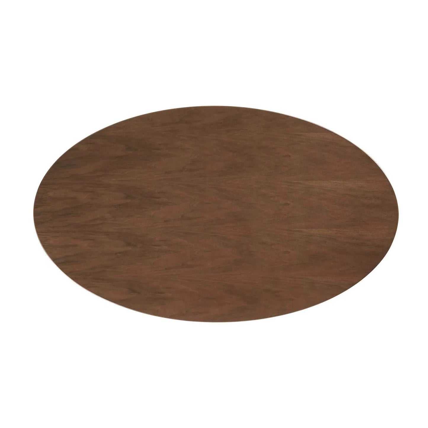 Modway Lippa 60" Oval Walnut Wood Grain Dining Table FredCo