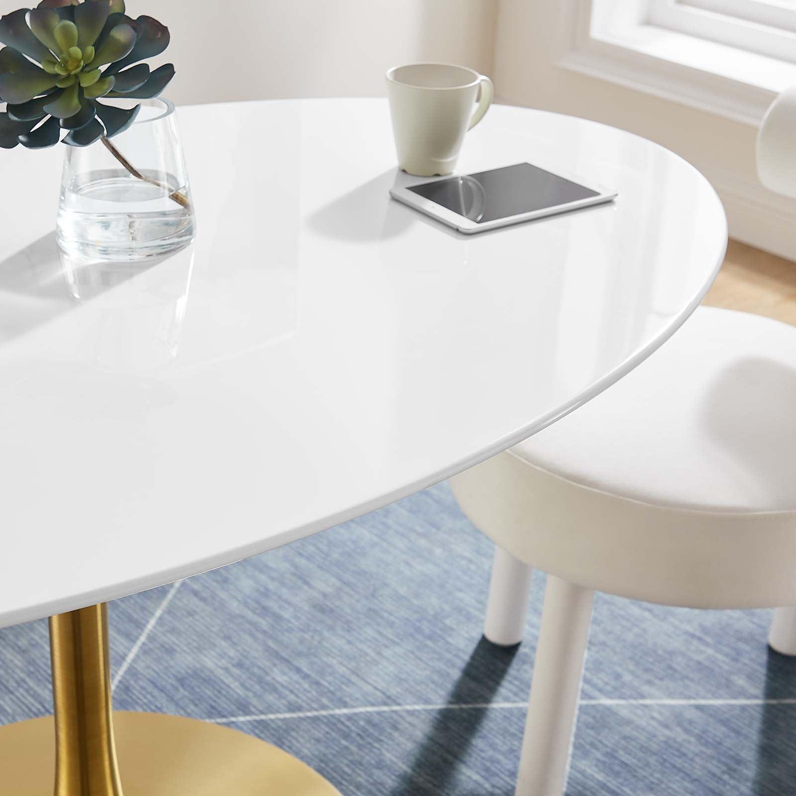 Modway Lippa 60" Oval Wood Dining Table FredCo