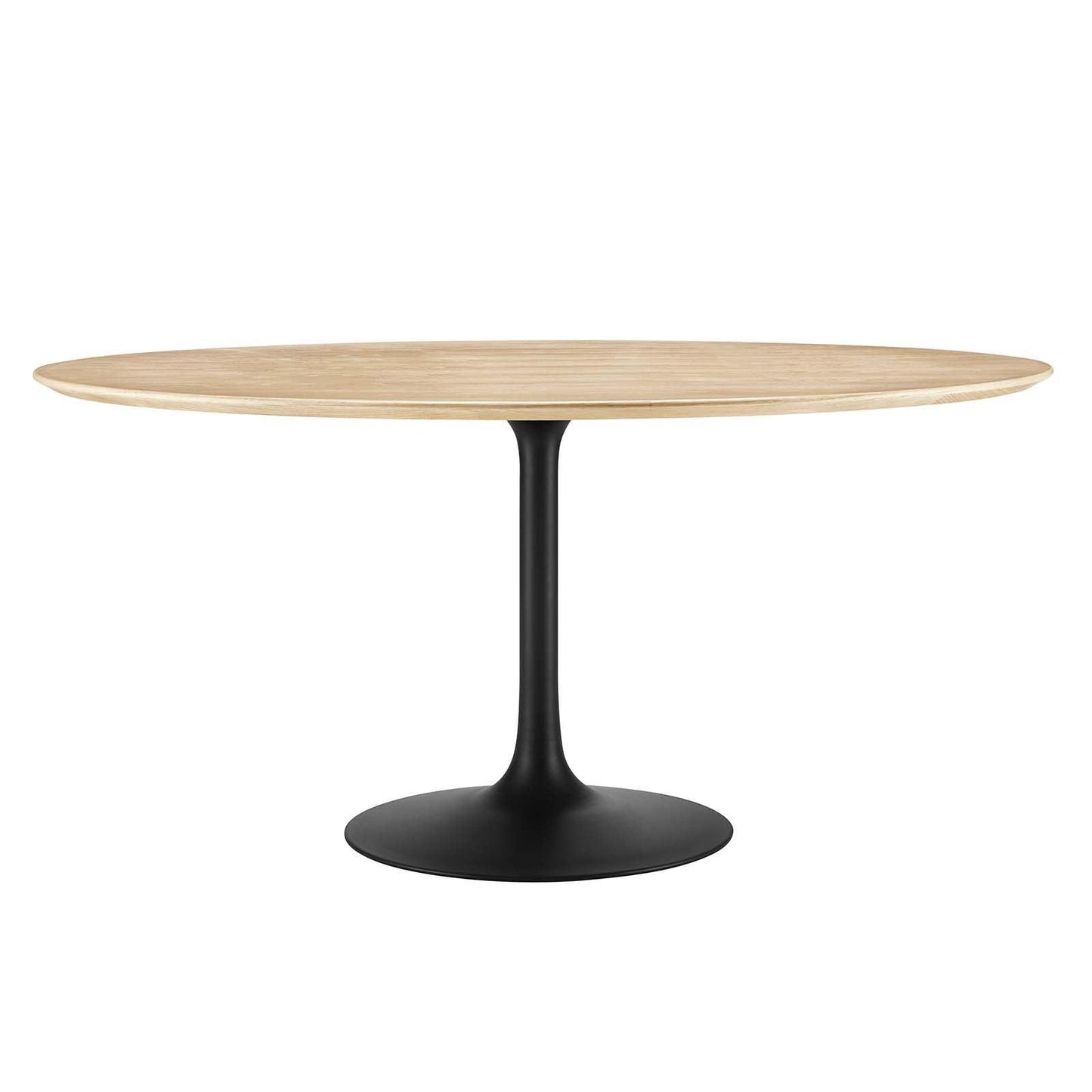 Modway Lippa 60" Round Wood Grain Dining Table FredCo