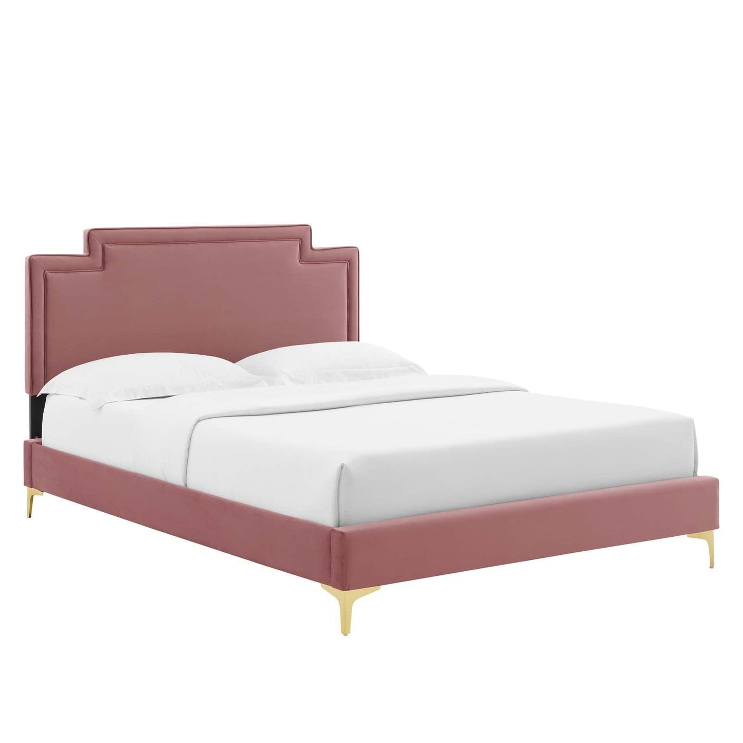 Modway Liva Performance Velvet Queen Bed FredCo