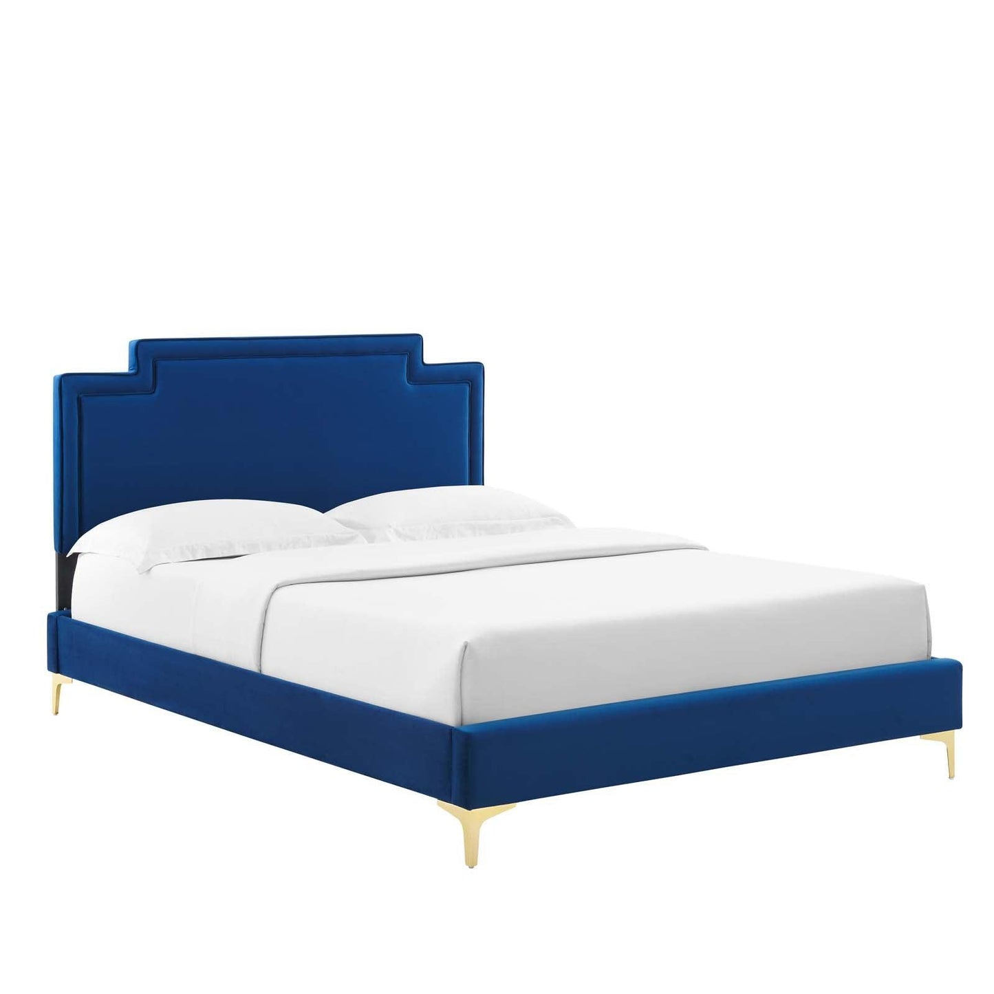 Modway Liva Performance Velvet Queen Bed FredCo